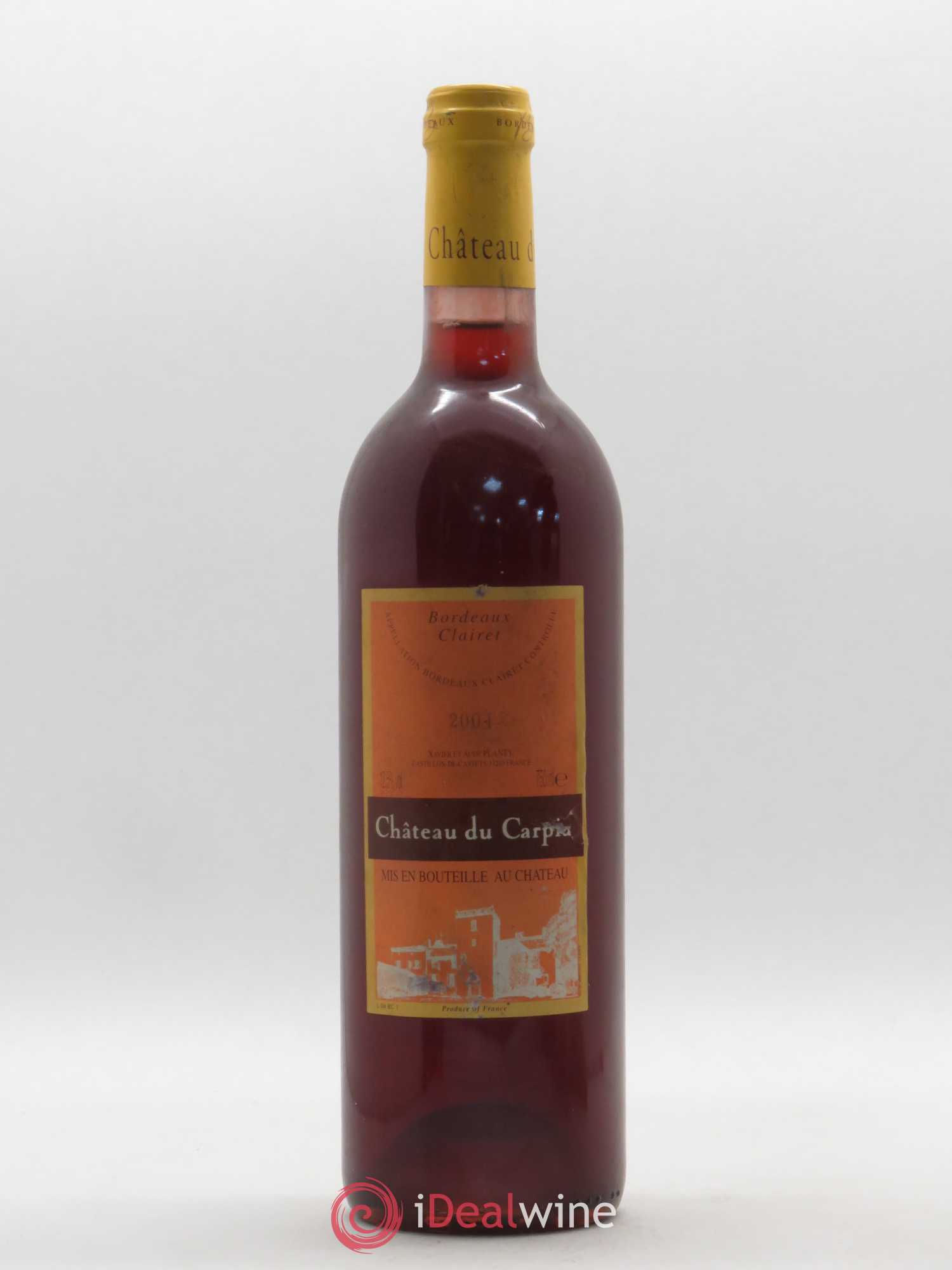 Bordeaux Clairet Château du Carpia (sans prix de réserve) 2004 - Posten von 1 Flasche - 0