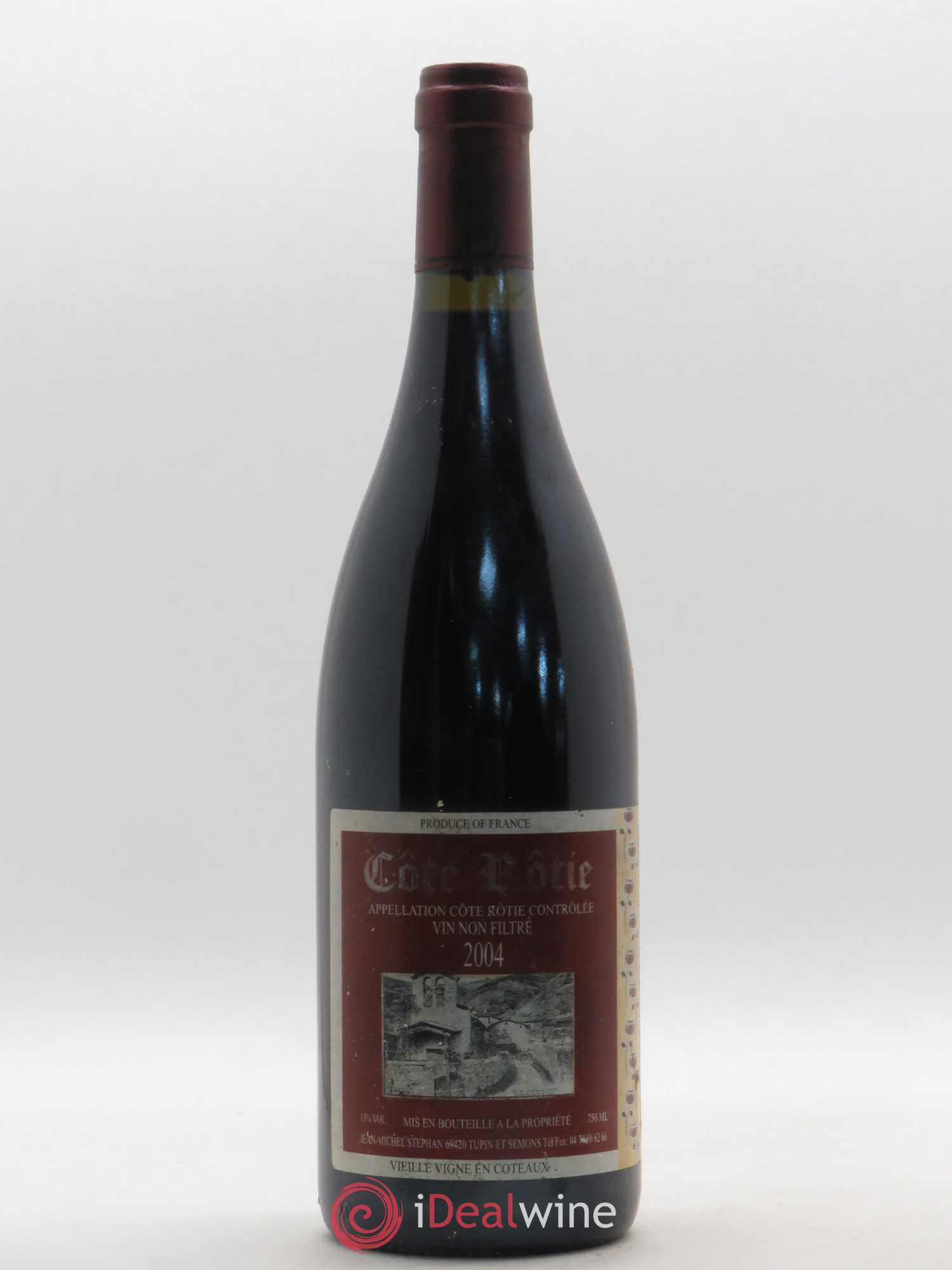 Côte-Rôtie Domaine Jean-Michel Stephan 2004 - Posten von 1 Flasche - 0