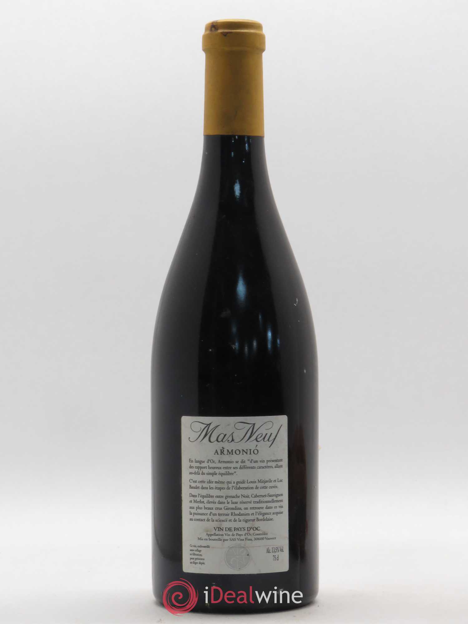 IGP Pays d'Oc Mas Neuf (Château) Armonio 2005 - Lot de 1 bouteille - 1