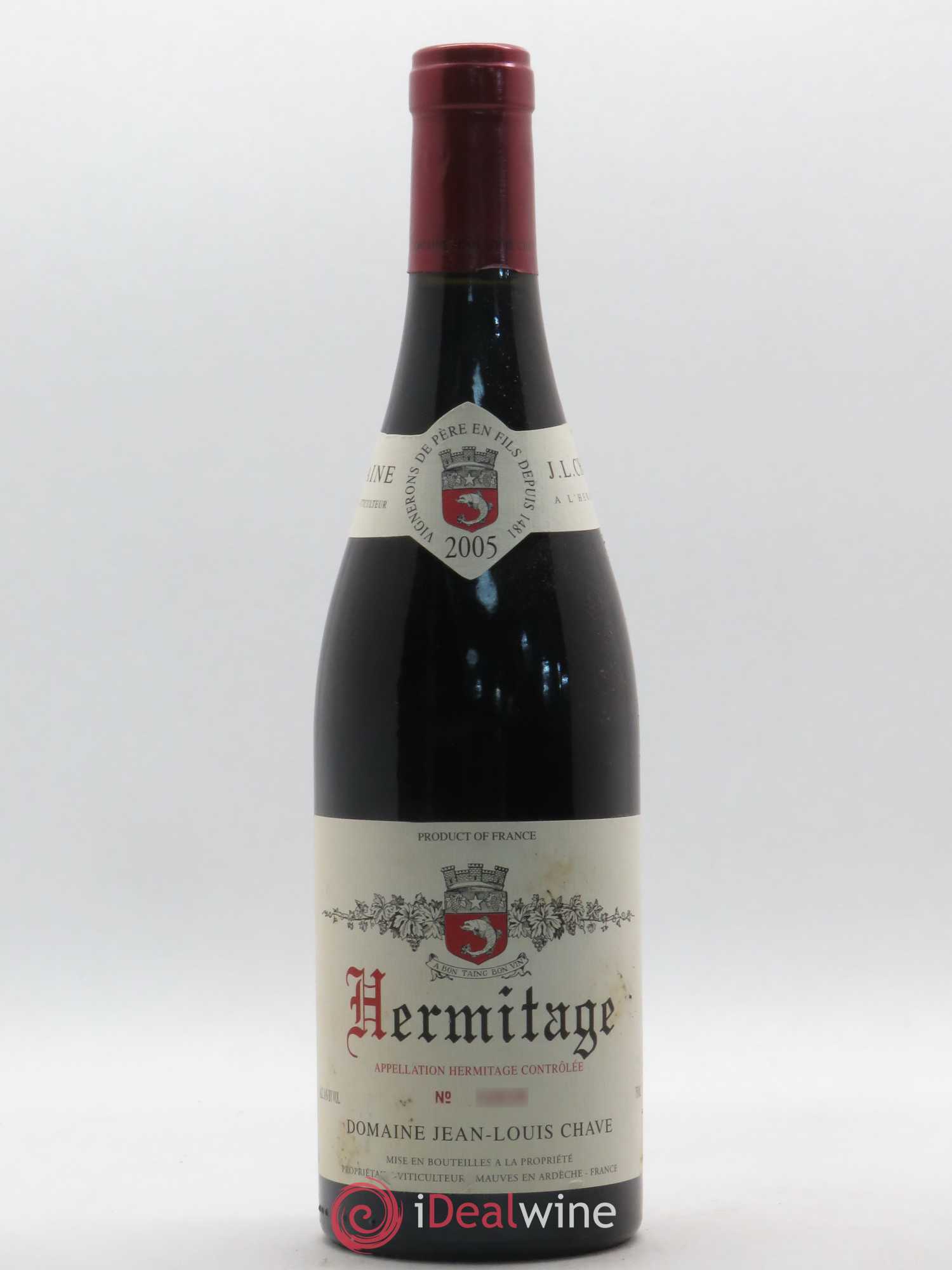 Hermitage Jean-Louis Chave 2005 - Lot de 1 bouteille - 0