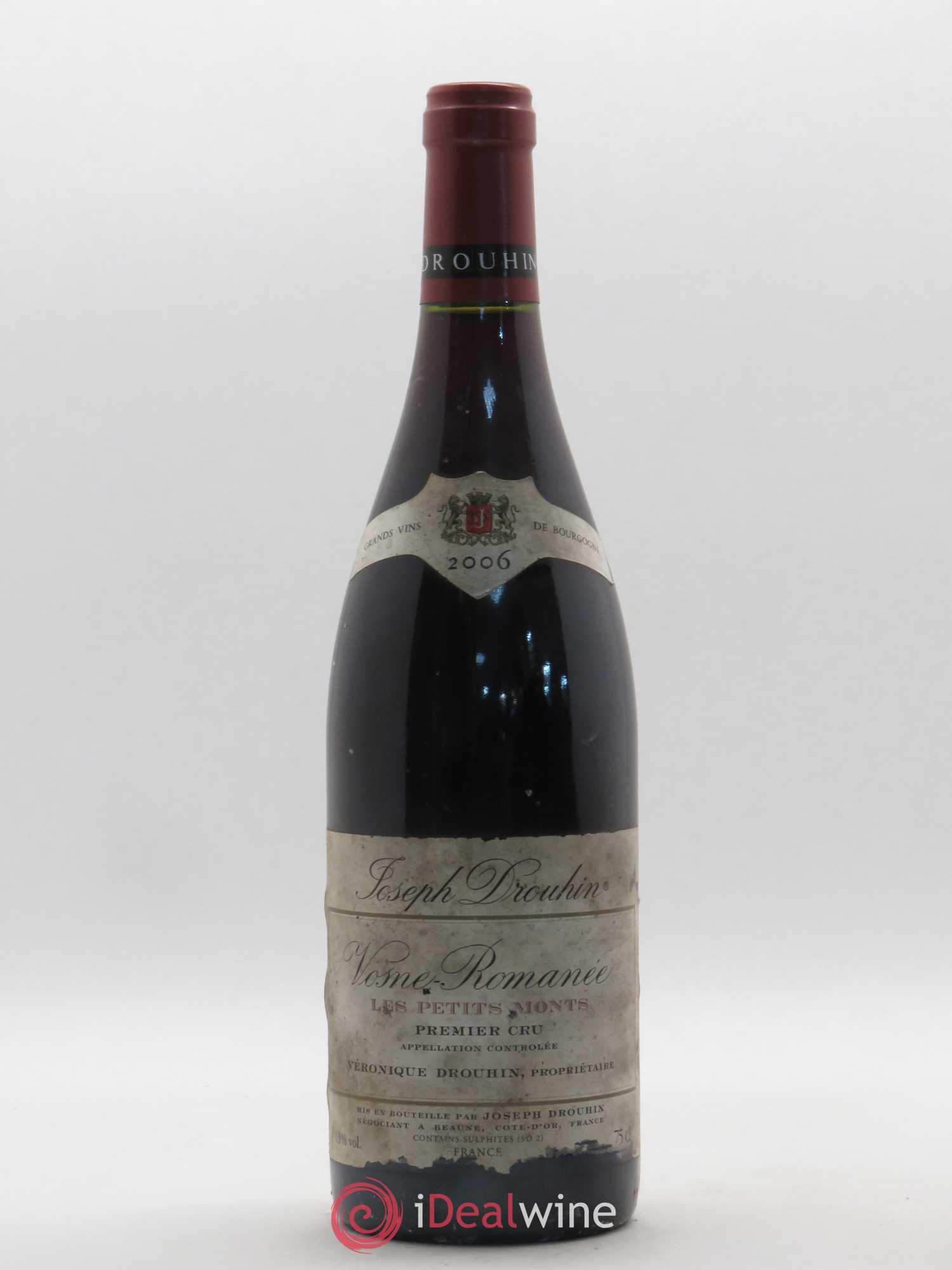 Vosne-Romanée 1er Cru Les Petits Monts Joseph Drouhin 2006 - Lot de 1 bouteille - 0