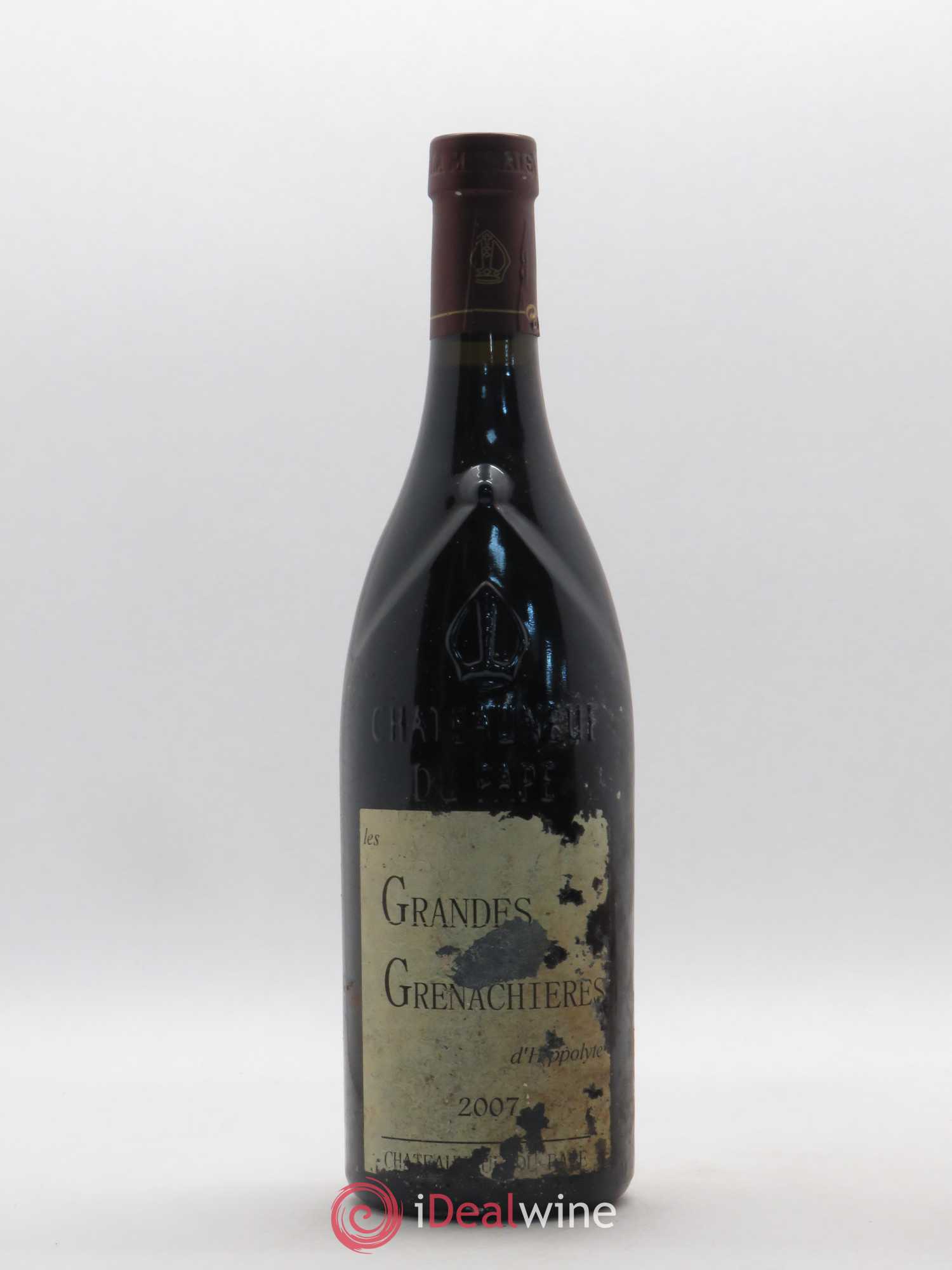 Châteauneuf-du-Pape Les Grandes Grenachières d'Hippolyte Château Simian 2007 - Posten von 1 Flasche - 0