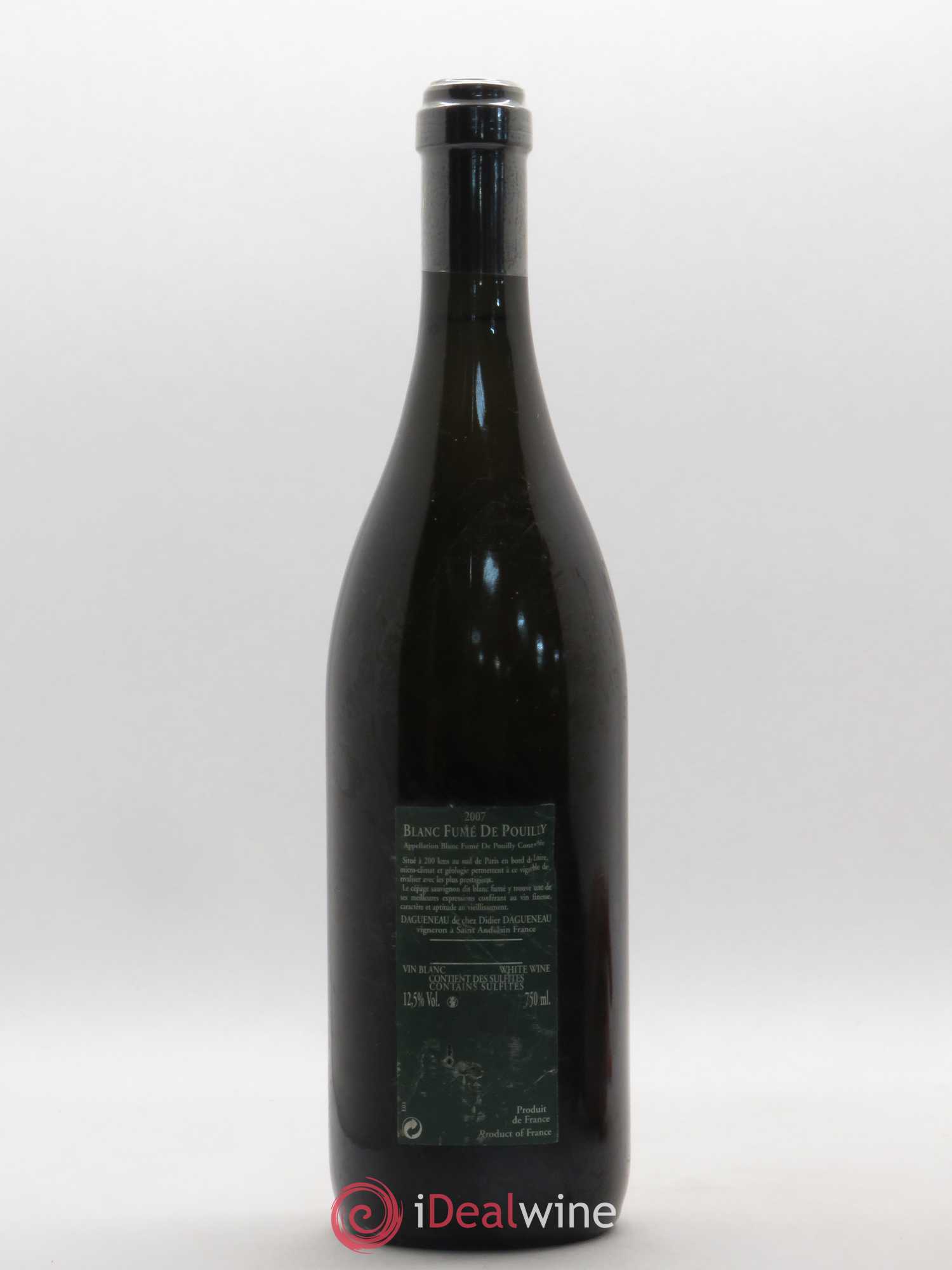 Vin de France (anciennement Pouilly-Fumé) Silex Dagueneau (Domaine Didier - Louis-Benjamin) 2007 - Lot de 1 bouteille - 1