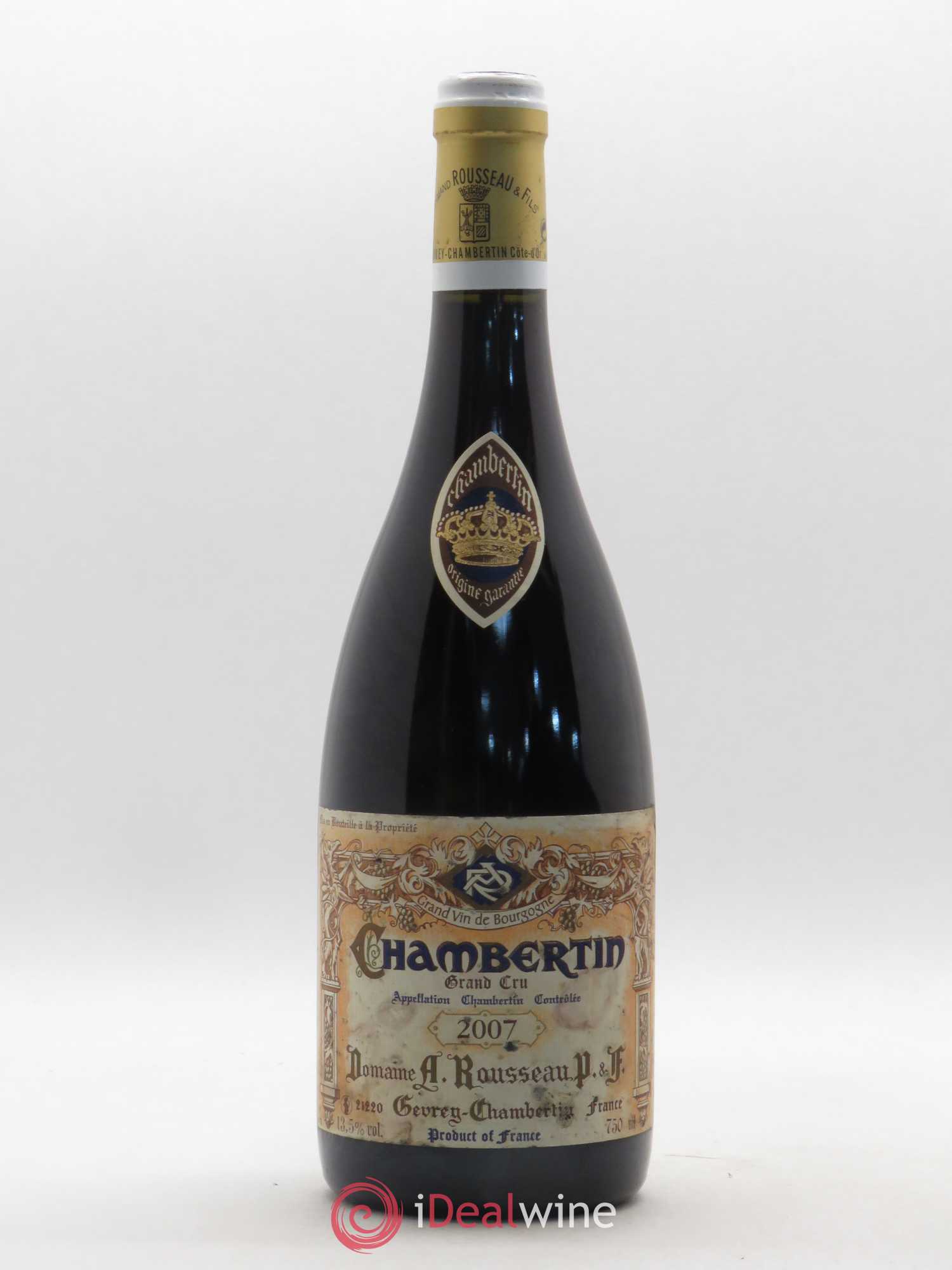 Chambertin Grand Cru Armand Rousseau (Domaine) 2007 - Lot de 1 bouteille - 0