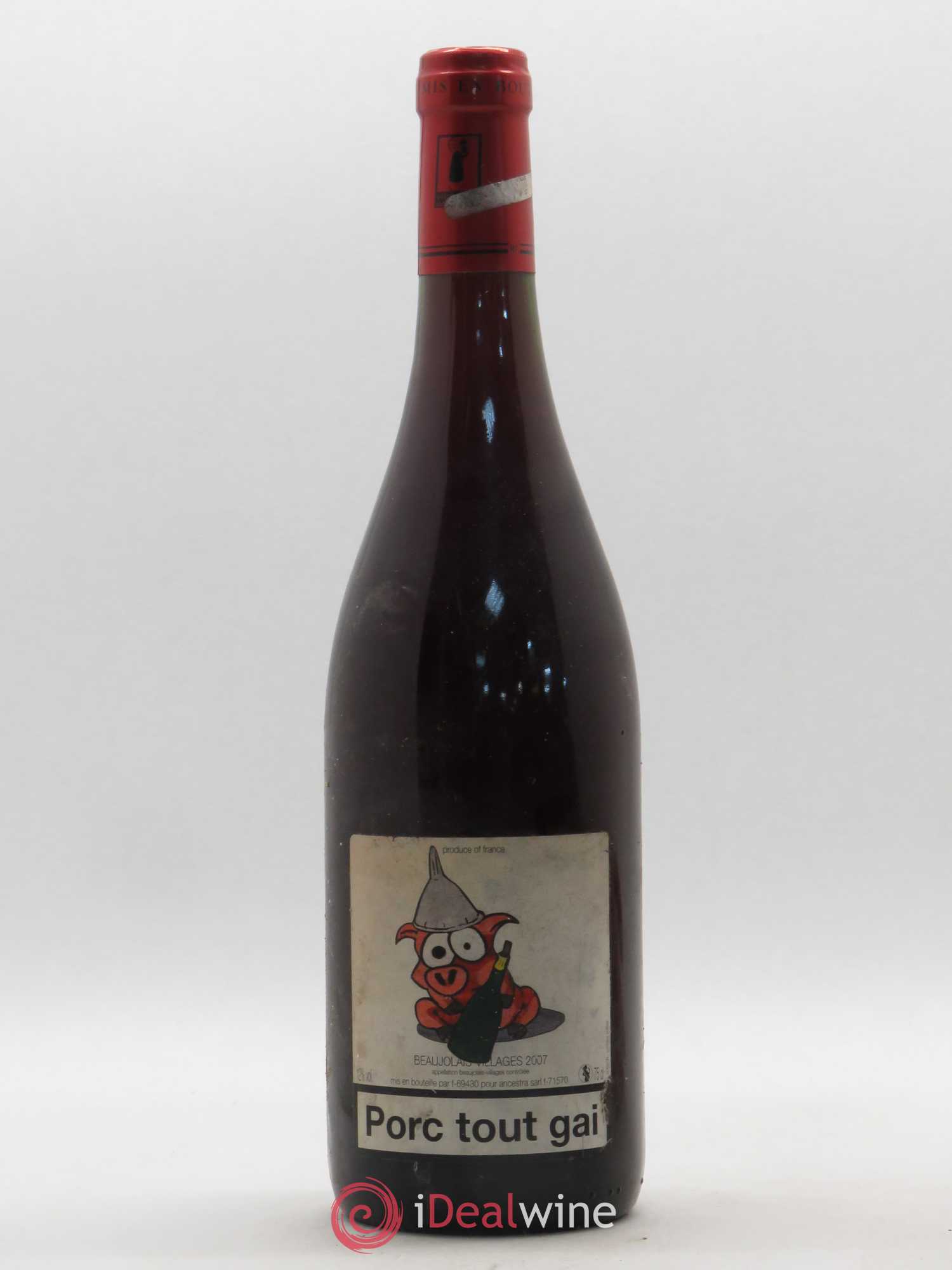 Beaujolais Villages Porc Tout Gai Domaine de l'Ancestra (sans prix de réserve) 2007 - Posten von 1 Flasche - 0