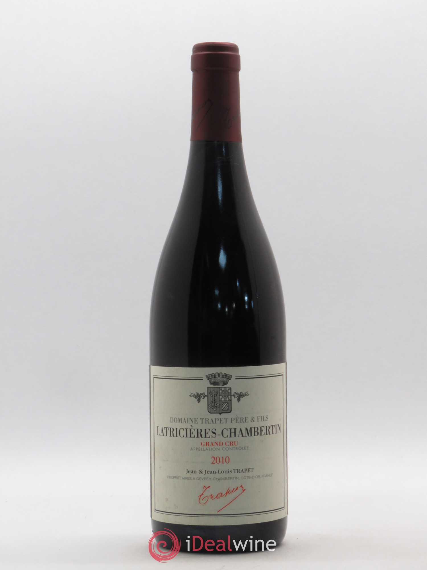 Latricières-Chambertin Grand Cru Domaine Trapet 2010 - Lot de 1 bouteille - 0