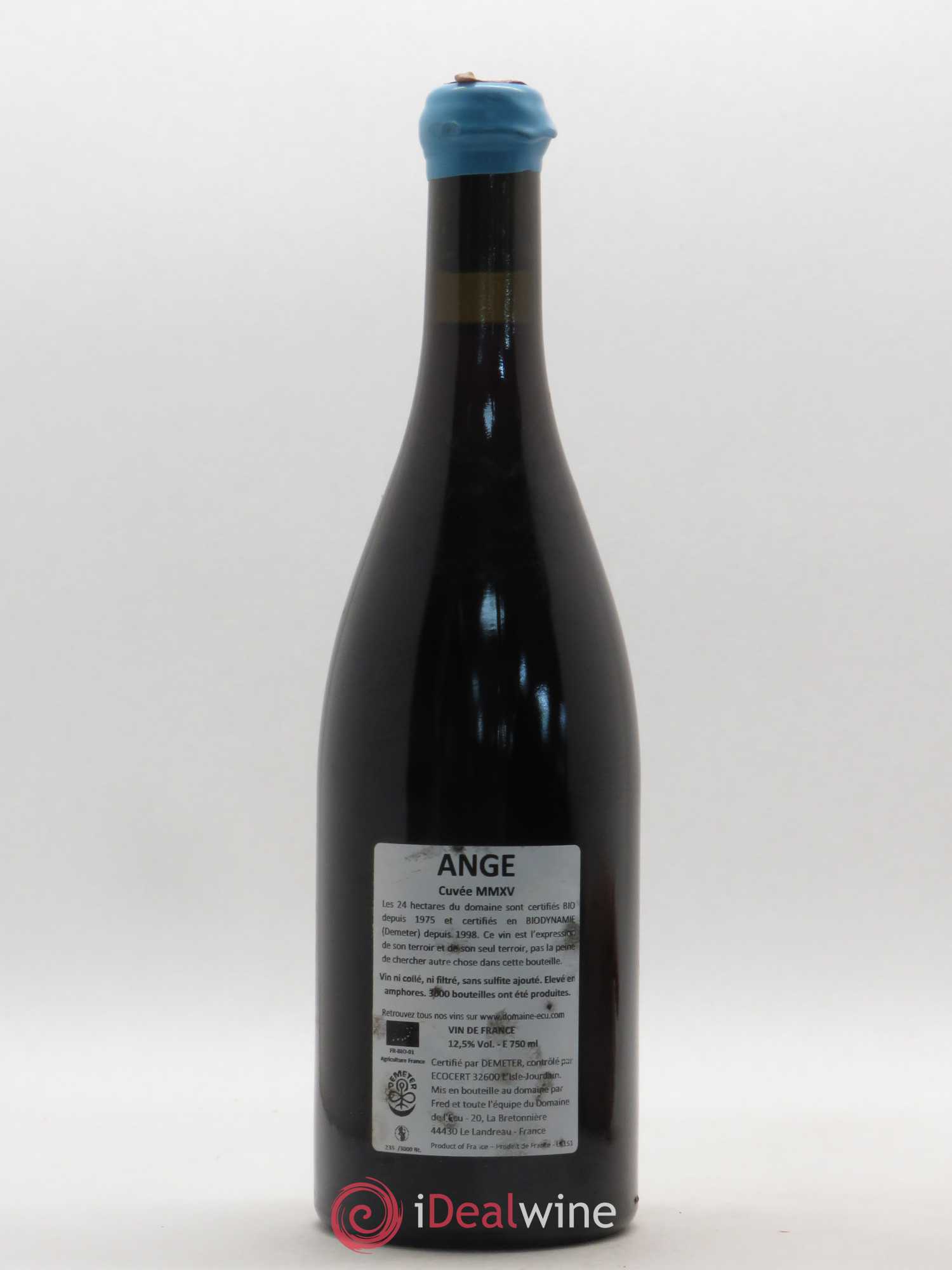 Vin de France Ange Domaine de L'Ecu 2015 - Lot de 1 bouteille - 1