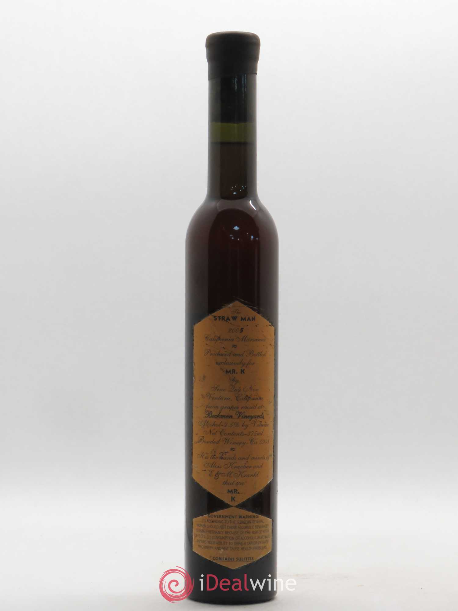 Vins Etrangers Califonia Marsanne The Straw Man Sine Qua Non Manfred Krankl 2005 - Posten von 1 Demi-Flasche - 1