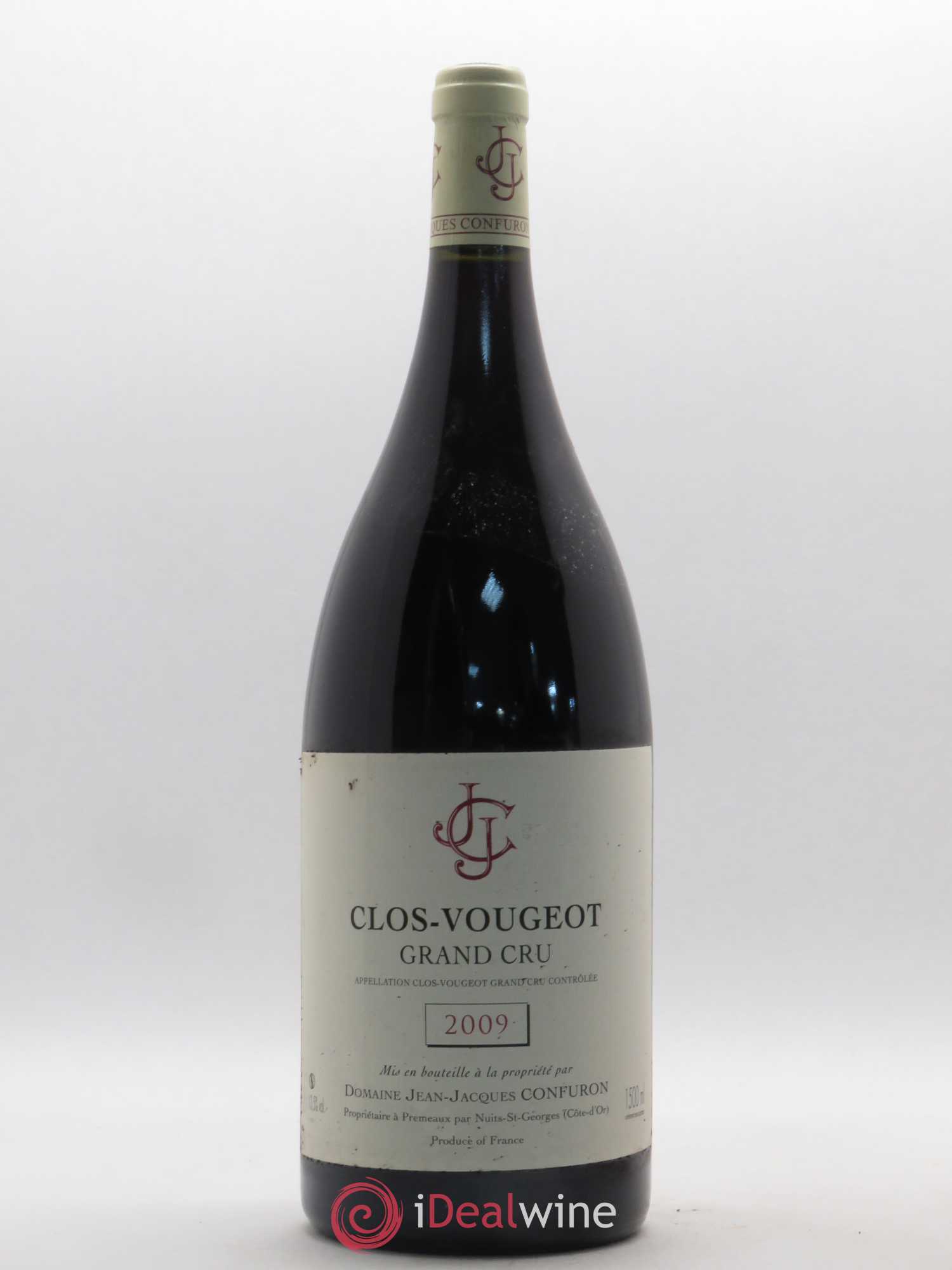 Clos de Vougeot Grand Cru Jean-Jacques Confuron 2009 - Lot de 1 magnum - 0