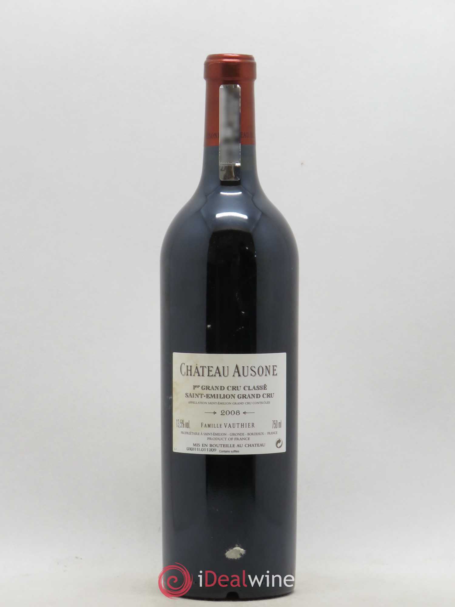 Château Ausone 1er Grand Cru Classé A 2008 - Lot de 1 bouteille - 1