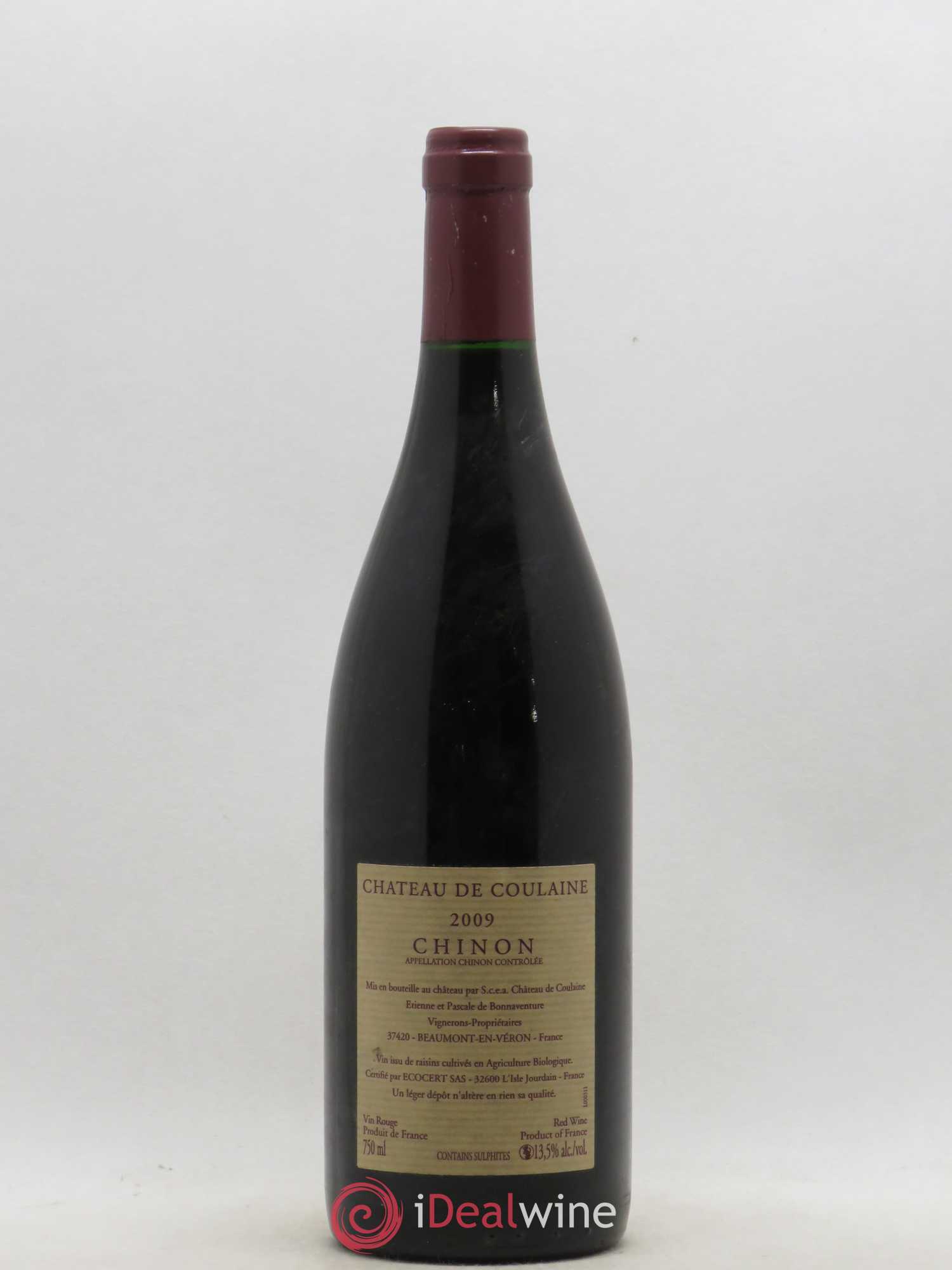 Chinon Château de Coulaine Clos de Turpenay 2009 - Posten von 1 Flasche - 1