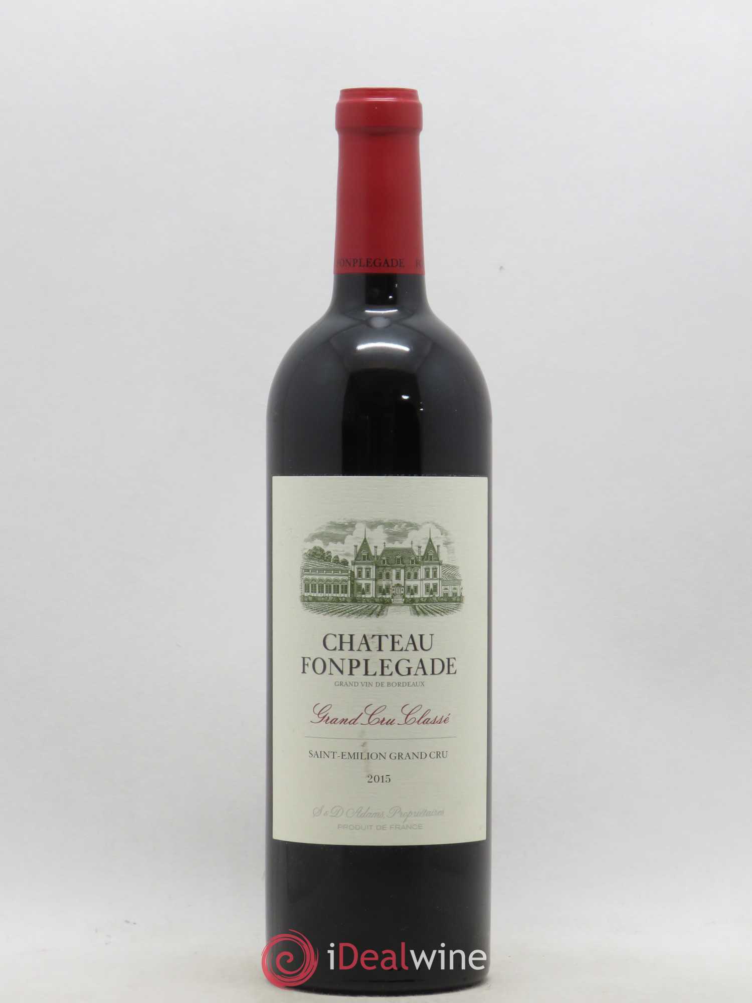Château Fonplegade Grand Cru Classé 2015 - Lot de 1 bouteille - 0