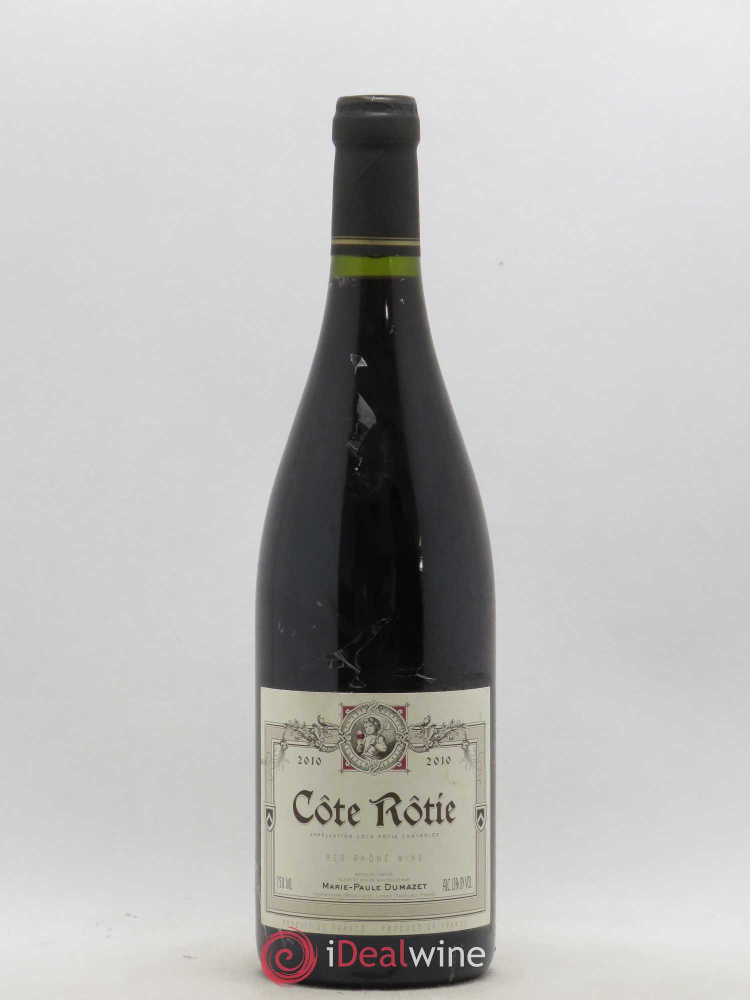 Côte-Rôtie Côte Brune Domaine Dumazet 2010 - Posten von 1 Flasche - 0