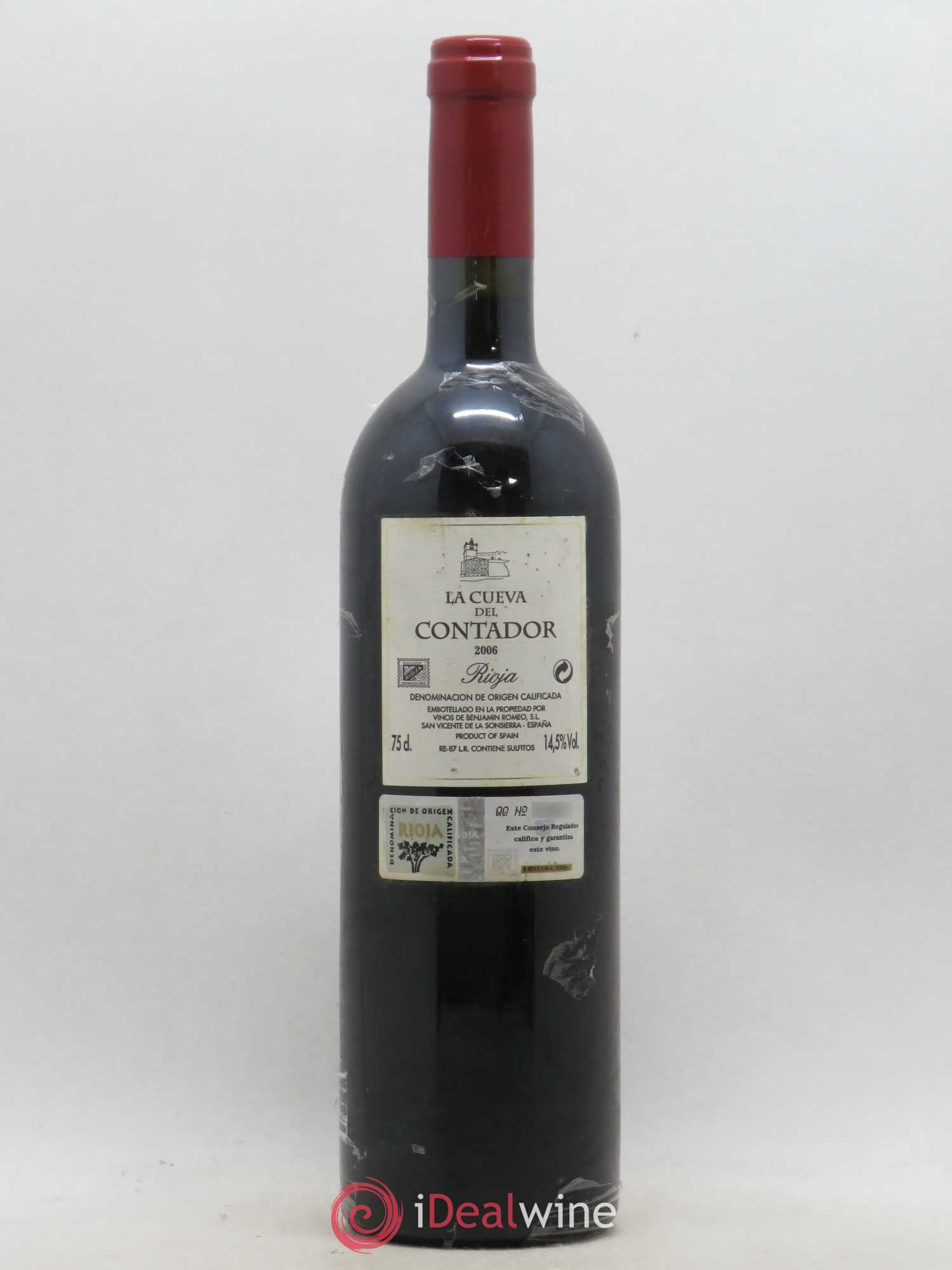 Rioja DOCA La Cueva del Contador Bodega Contador - Benjamin Romeo 2006 - Posten von 1 Flasche - 1