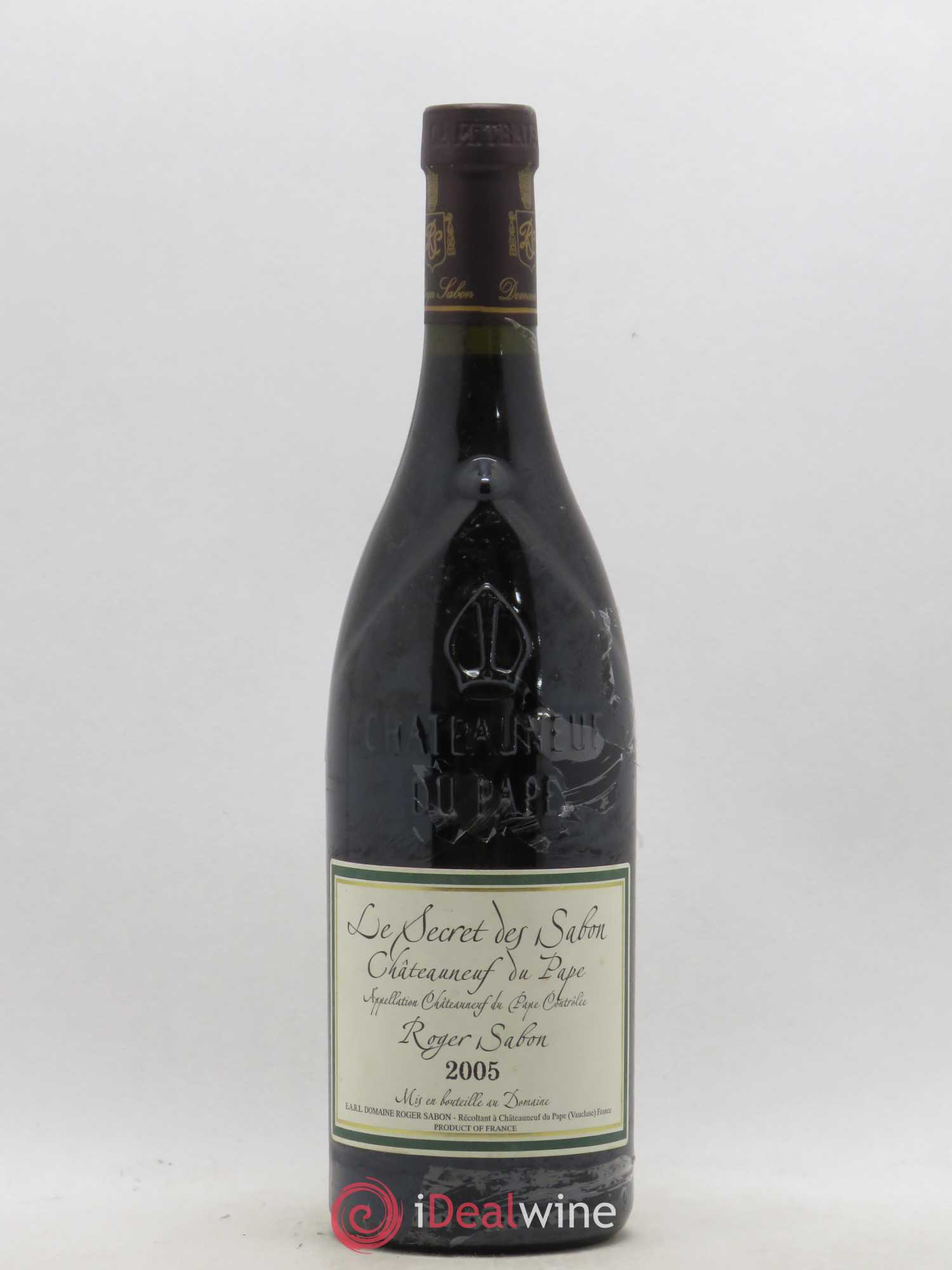 Châteauneuf-du-Pape Le Secret des Sabon Domaine Roger Sabon 2005 - Lot de 1 bouteille - 0