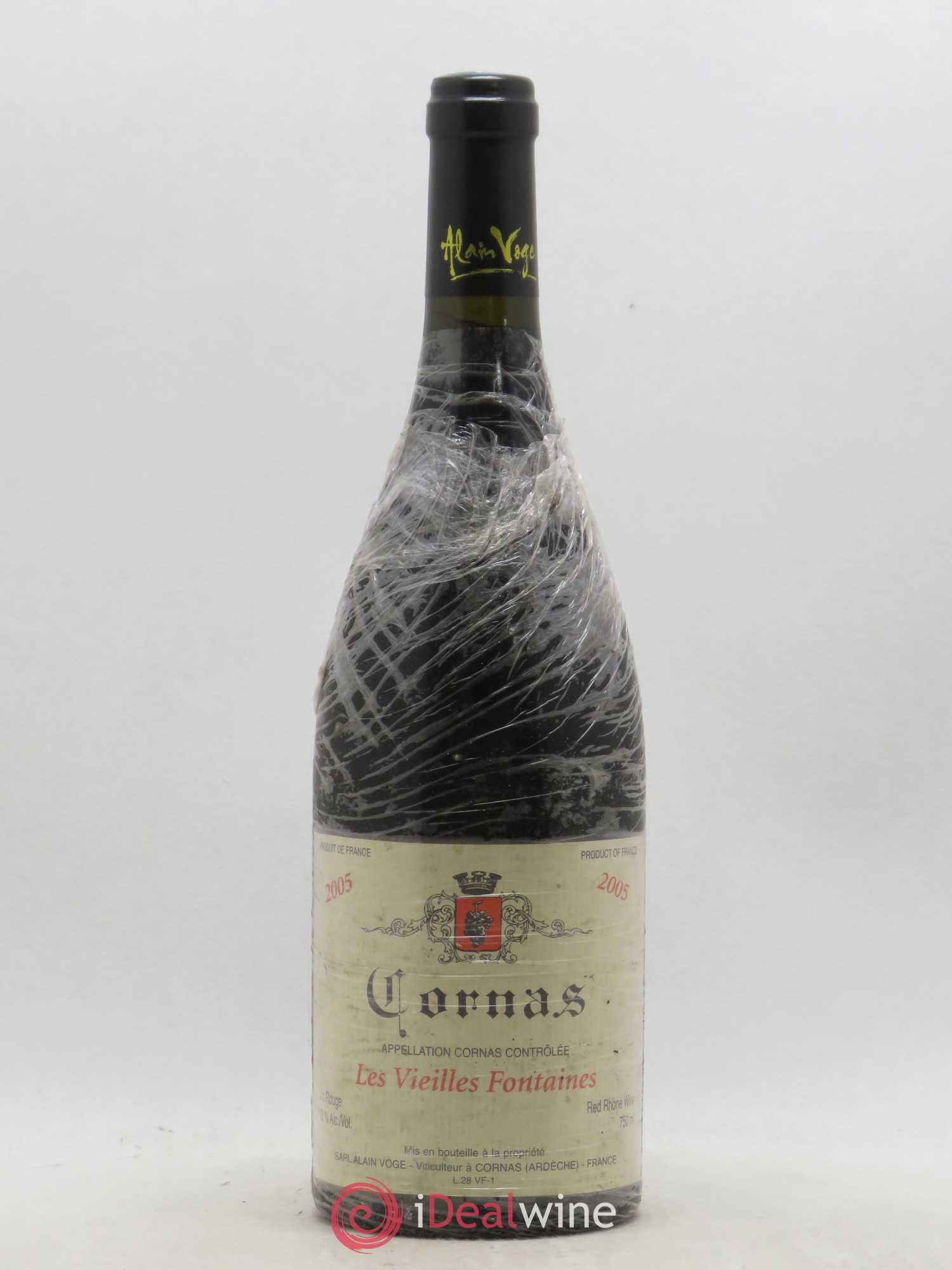 Cornas Les Vieilles Fontaines Alain Voge (Domaine) 2005 - Lot de 1 bouteille - 0