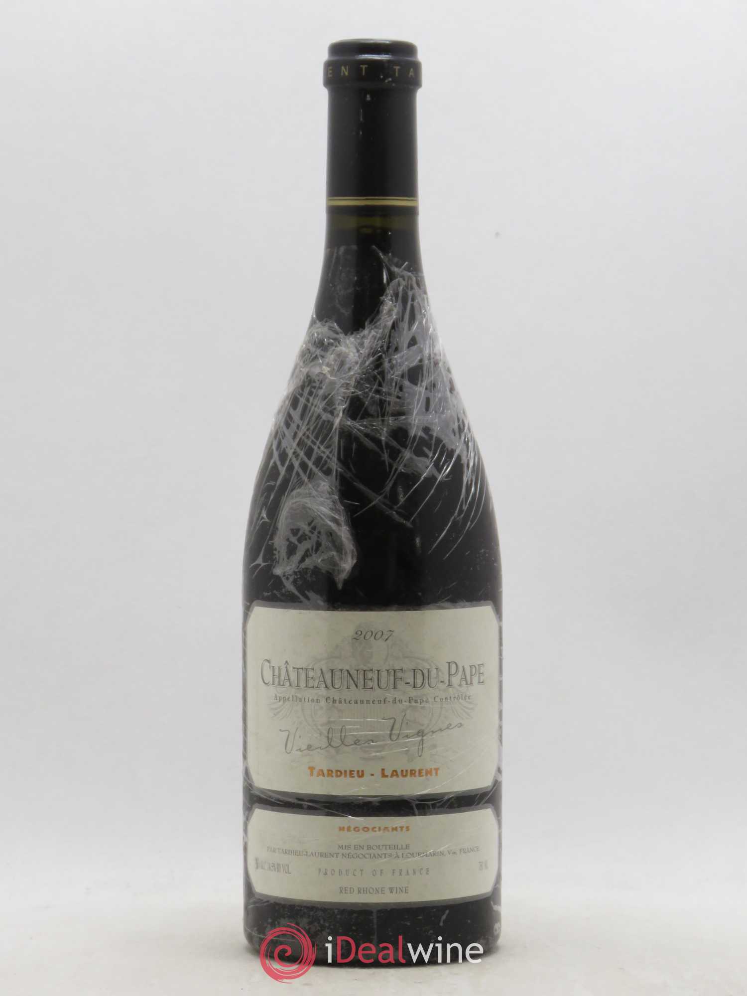 Châteauneuf-du-Pape Tardieu-Laurent Vieilles vignes Famille Tardieu 2007 - Lot de 1 bouteille - 0
