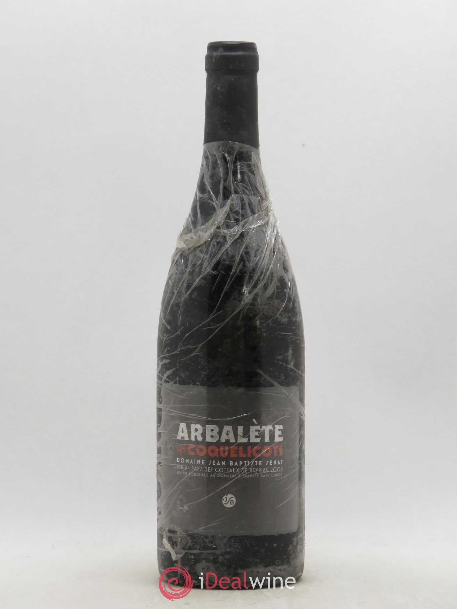 Vin de France Côteaux de Peyrac Arbalète et Coquelicots Domaine Jean-Baptiste Sénat (sans prix de réserve) (sans prix de réserve) 2008 - Posten von 1 Flasche - 0