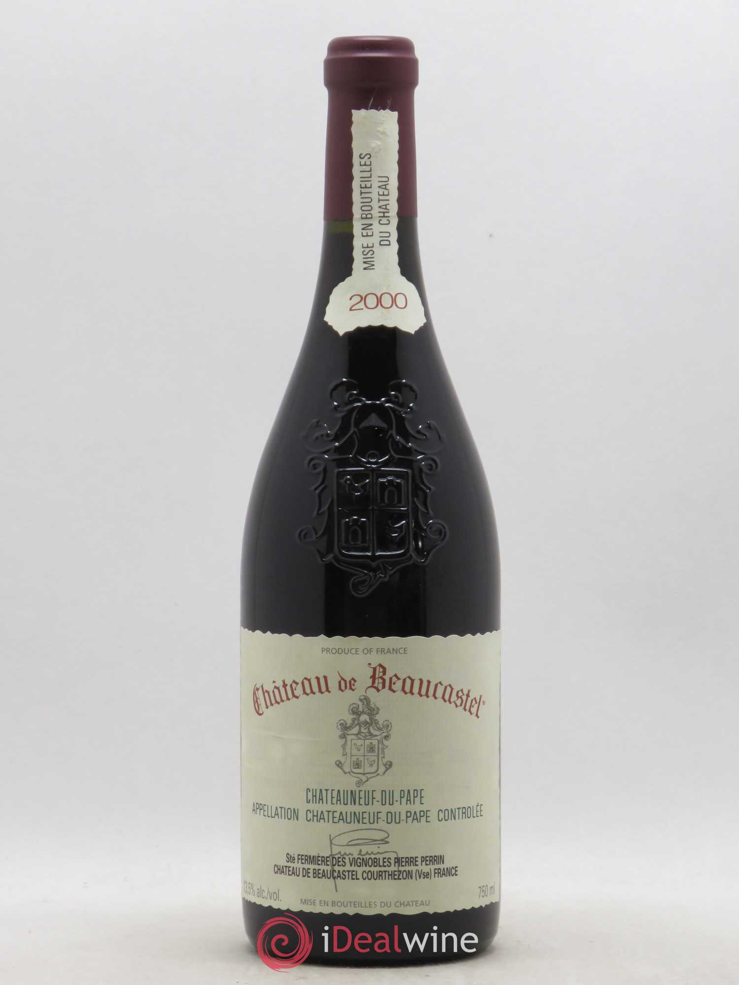 Châteauneuf-du-Pape Château de Beaucastel Famille Perrin 2000 - Lot de 1 bouteille - 0