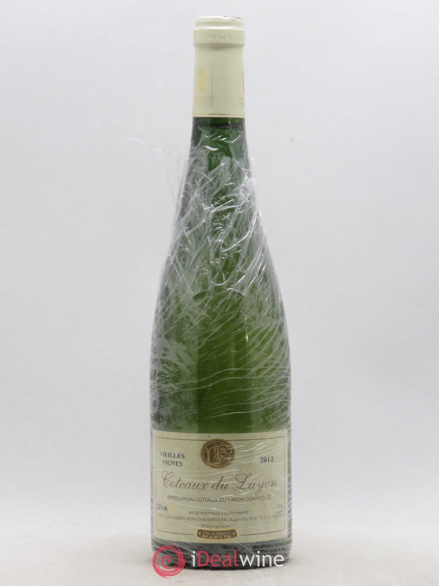 Coteaux du Layon Vieilles vignes Luc et Fabrice Martin (sans prix de réserve) 2012 - Posten von 1 Flasche - 0