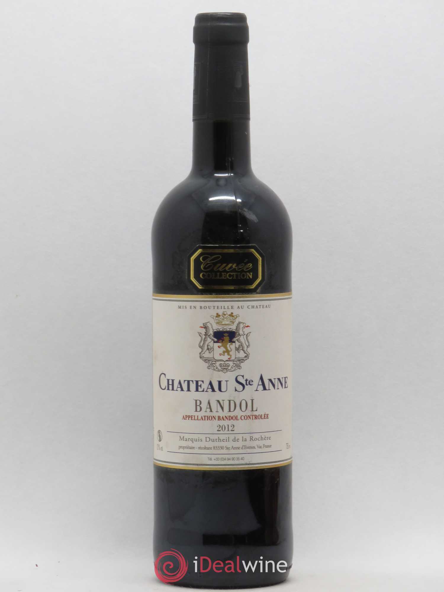 Bandol Cuvée Collection Château Sainte-Anne (sans prix de réserve) 2012 - Posten von 1 Flasche - 0