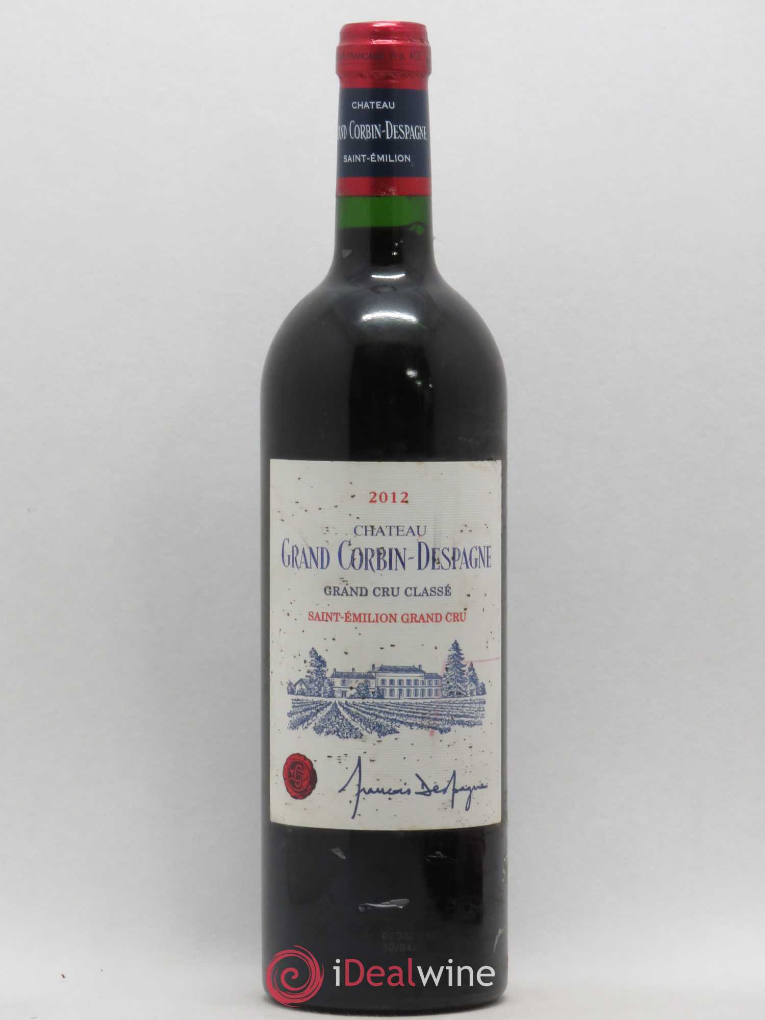 Château Grand Corbin Despagne Grand Cru Classé 2012 - Lot de 1 bouteille - 0