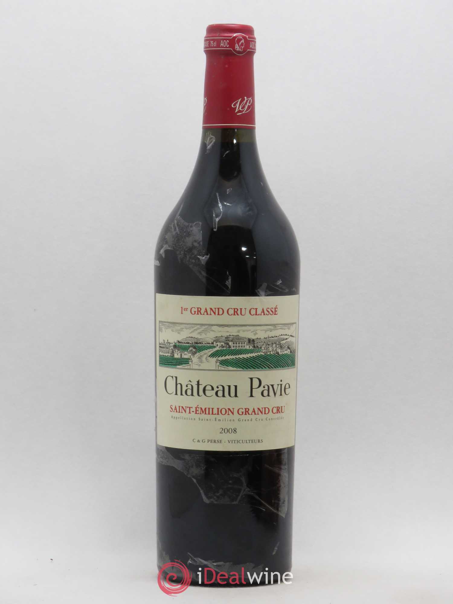 Château Pavie 1er Grand Cru Classé A 2008 - Lot de 1 bouteille - 0