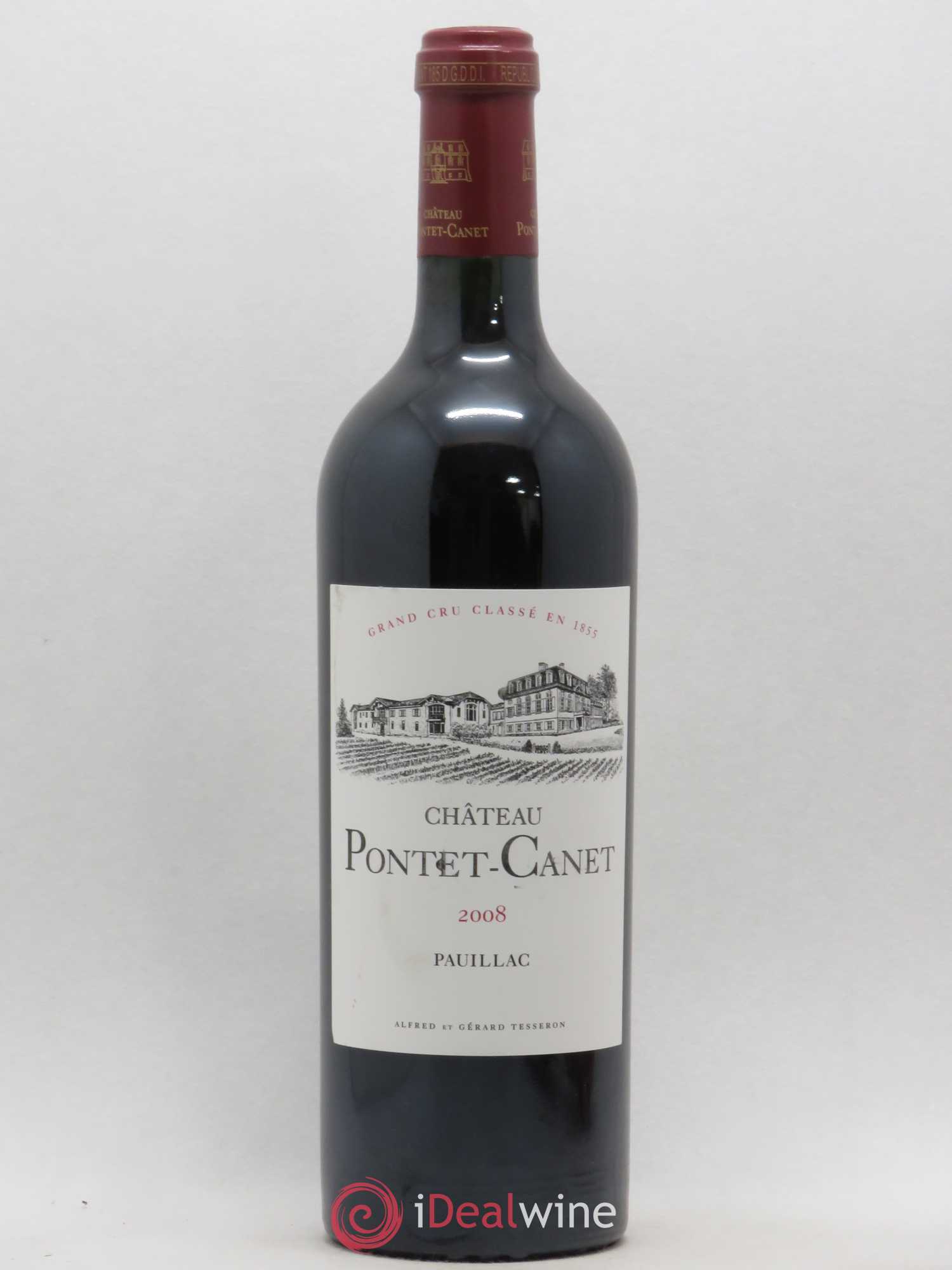 Château Pontet Canet 5ème Grand Cru Classé 2008 - Lot de 1 bouteille - 0