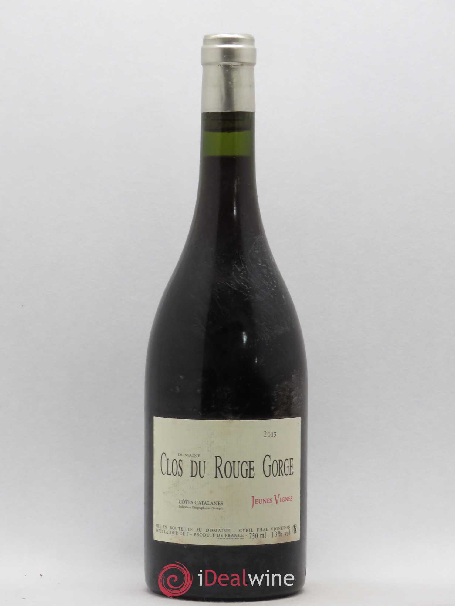 Côtes Catalanes (VDP des Côtes Catalanes) Clos du Rouge Gorge Jeunes Vignes Cyril Fhal 2015 - Lot de 1 bouteille - 0