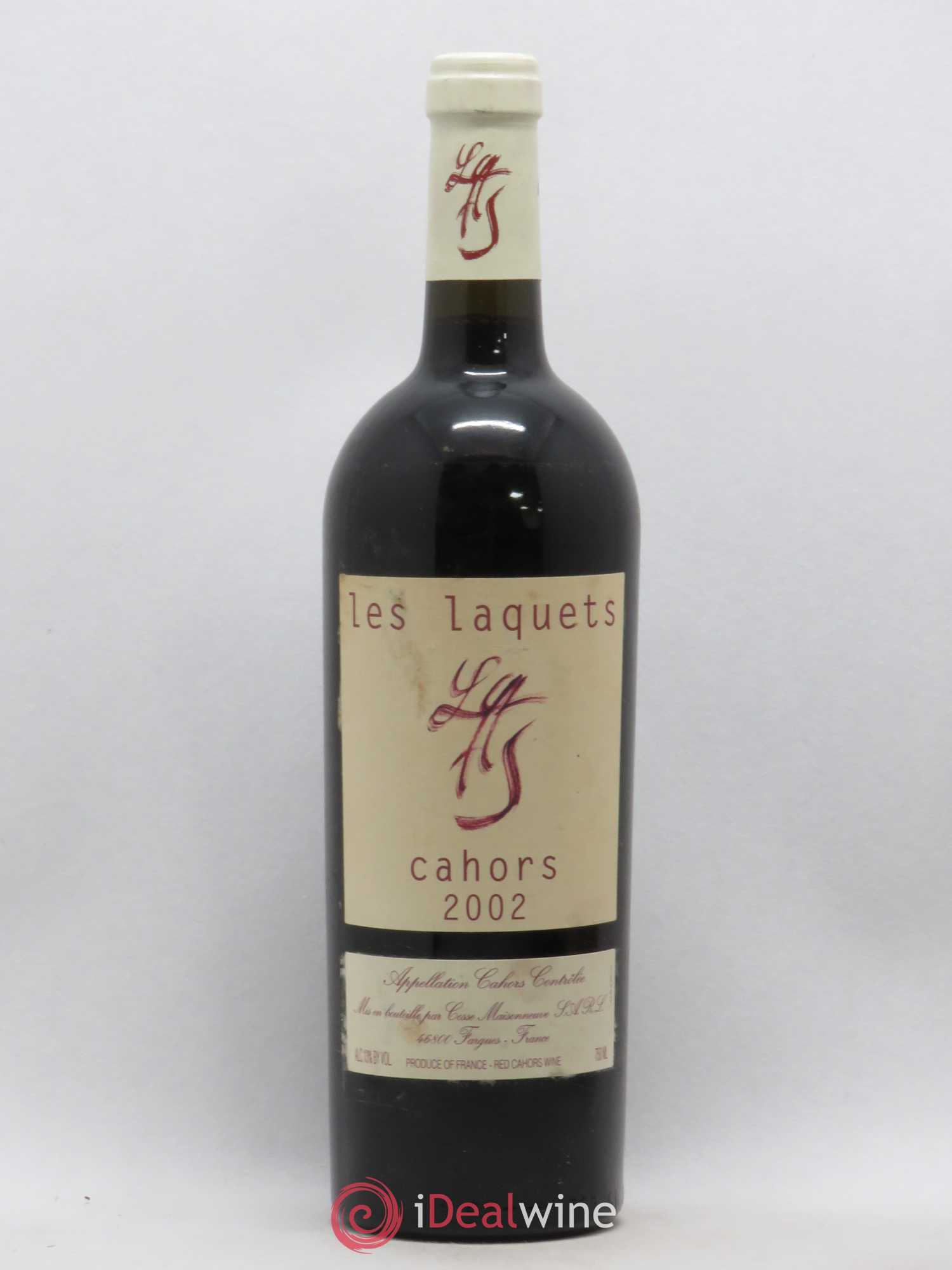 Cahors Les Laquets Cosse-Maisonneuve (Domaine) 2002 - Lot de 1 bouteille - 0
