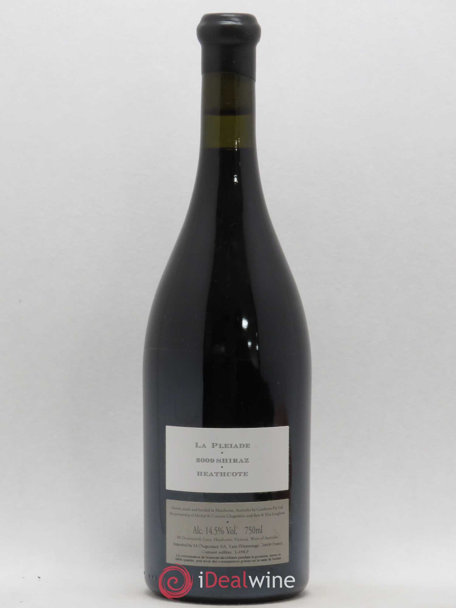 Australie Cambrien La Pleiade Chapoutier Heathcote 2009 - Lot de 1 bouteille - 1