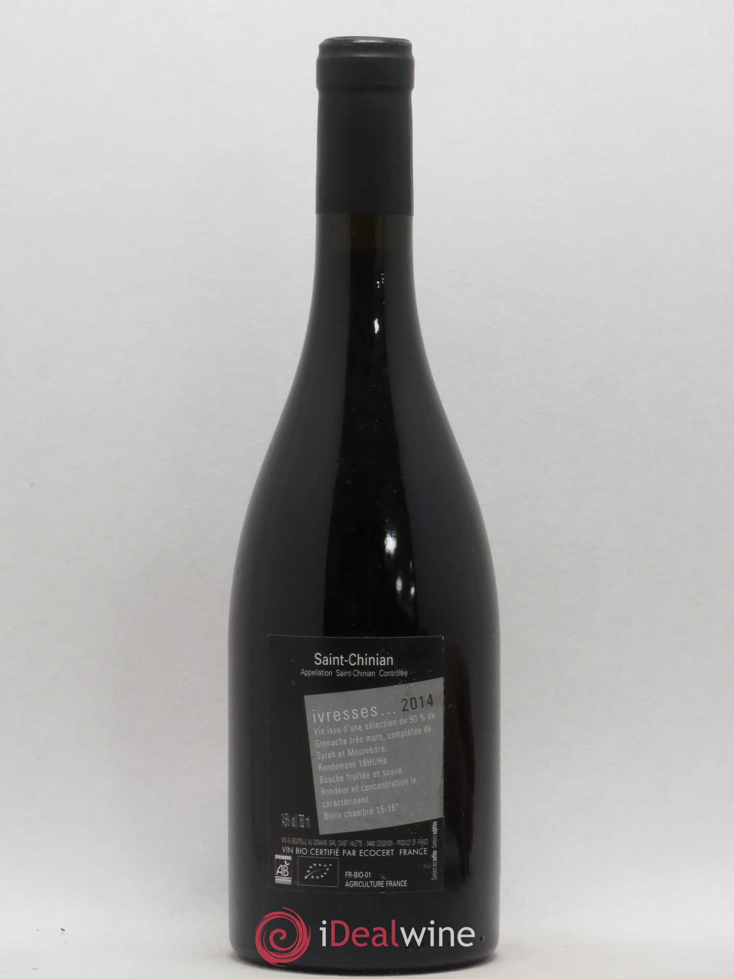 Saint-Chinian Ivresses Domaine Canet-Valette 2014 - Posten von 1 Flasche - 1