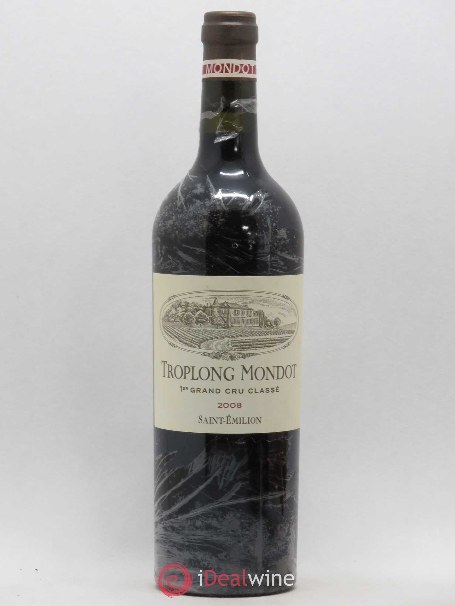 Château Troplong Mondot 1er Grand Cru Classé B 2008 - Lot de 1 bouteille - 0