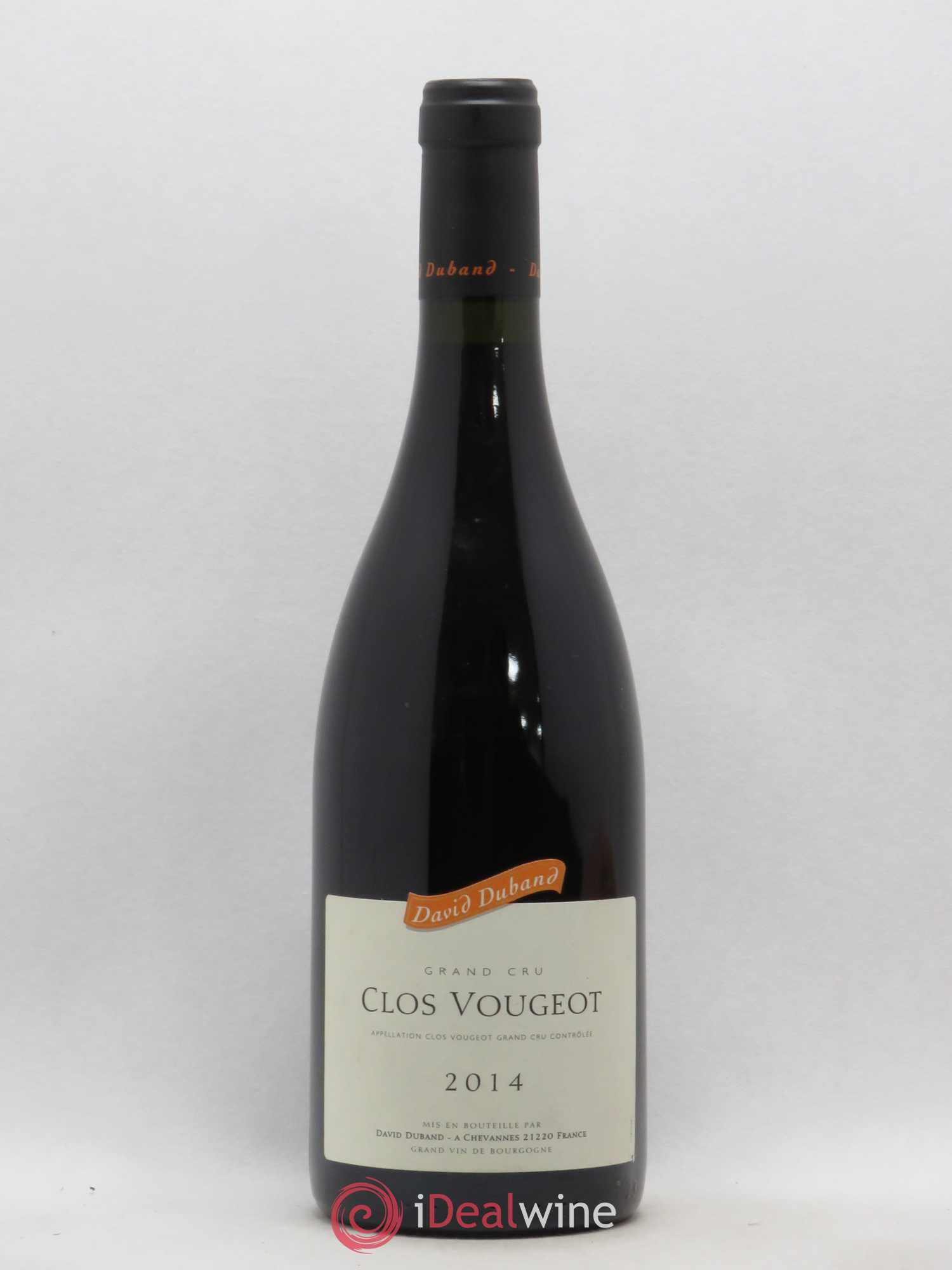 Clos de Vougeot Grand Cru David Duband (Domaine) 2014 - Lot de 1 bouteille - 0
