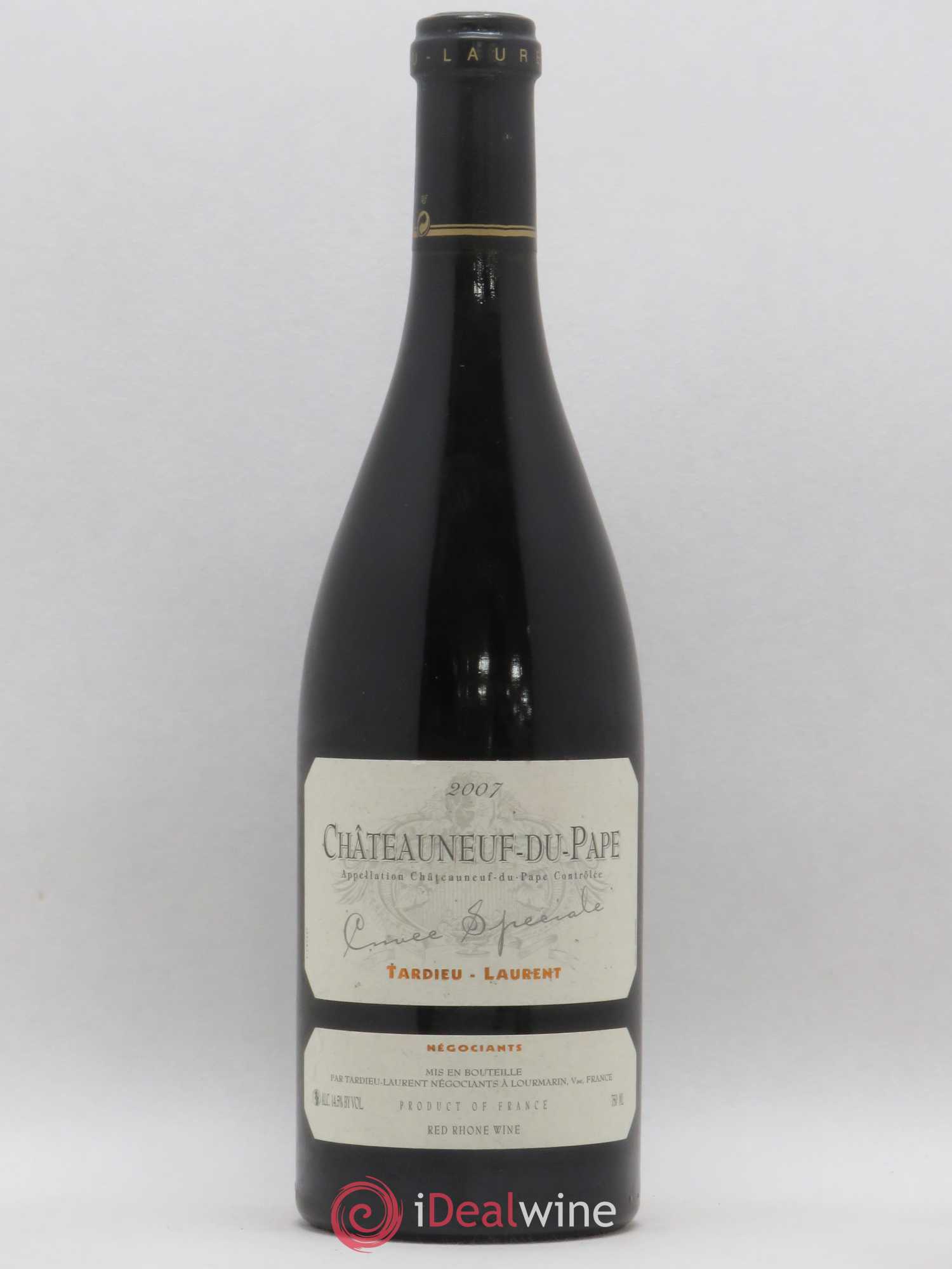 Châteauneuf-du-Pape Tardieu-Laurent Cuvée spéciale Famille Tardieu 2007 - Lot de 1 bouteille - 0