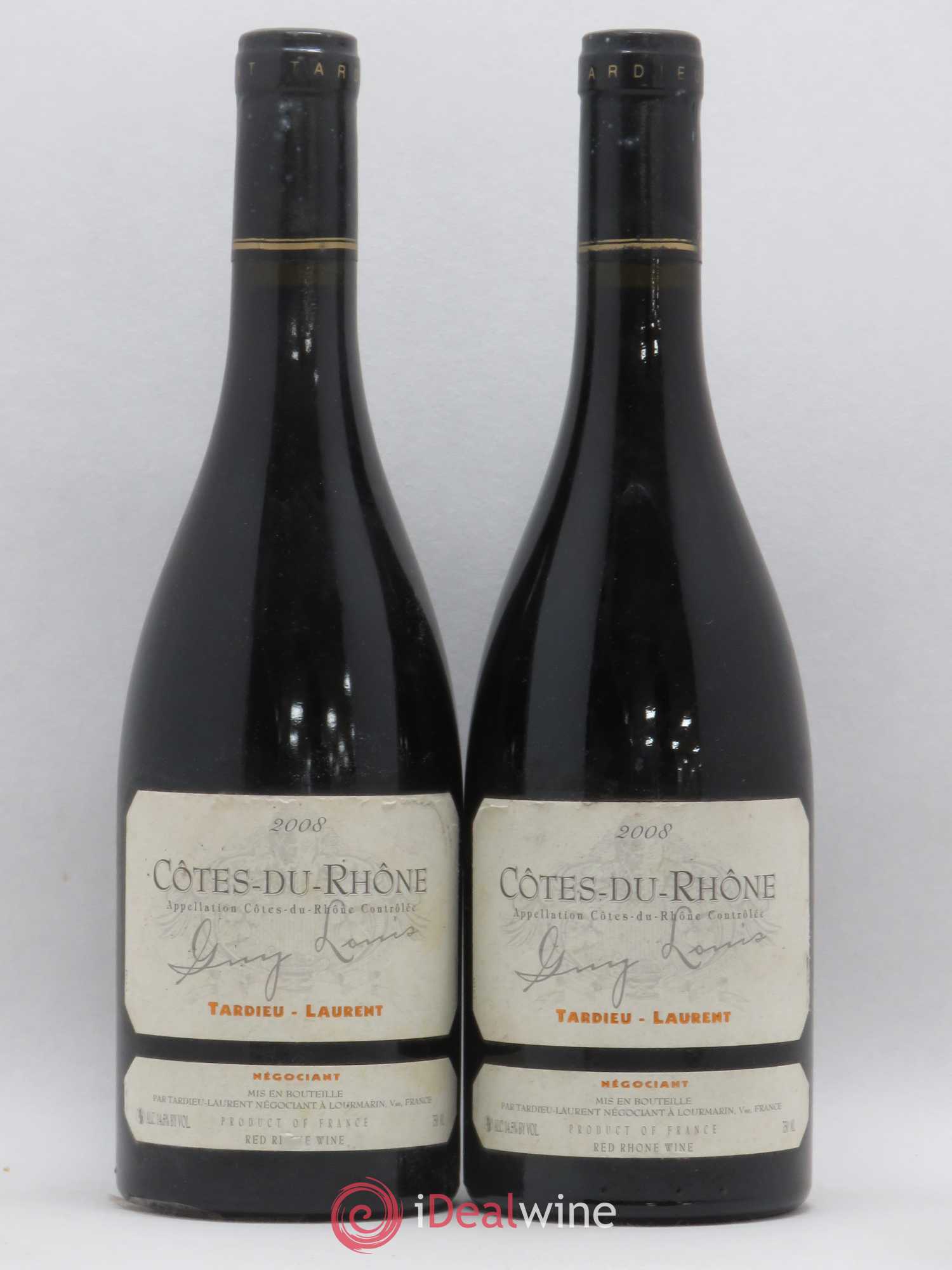 Côtes-du-Rhône Cuvée Guy Louis Tardieu-Laurent 2008 - Posten von 2 Flaschen - 0