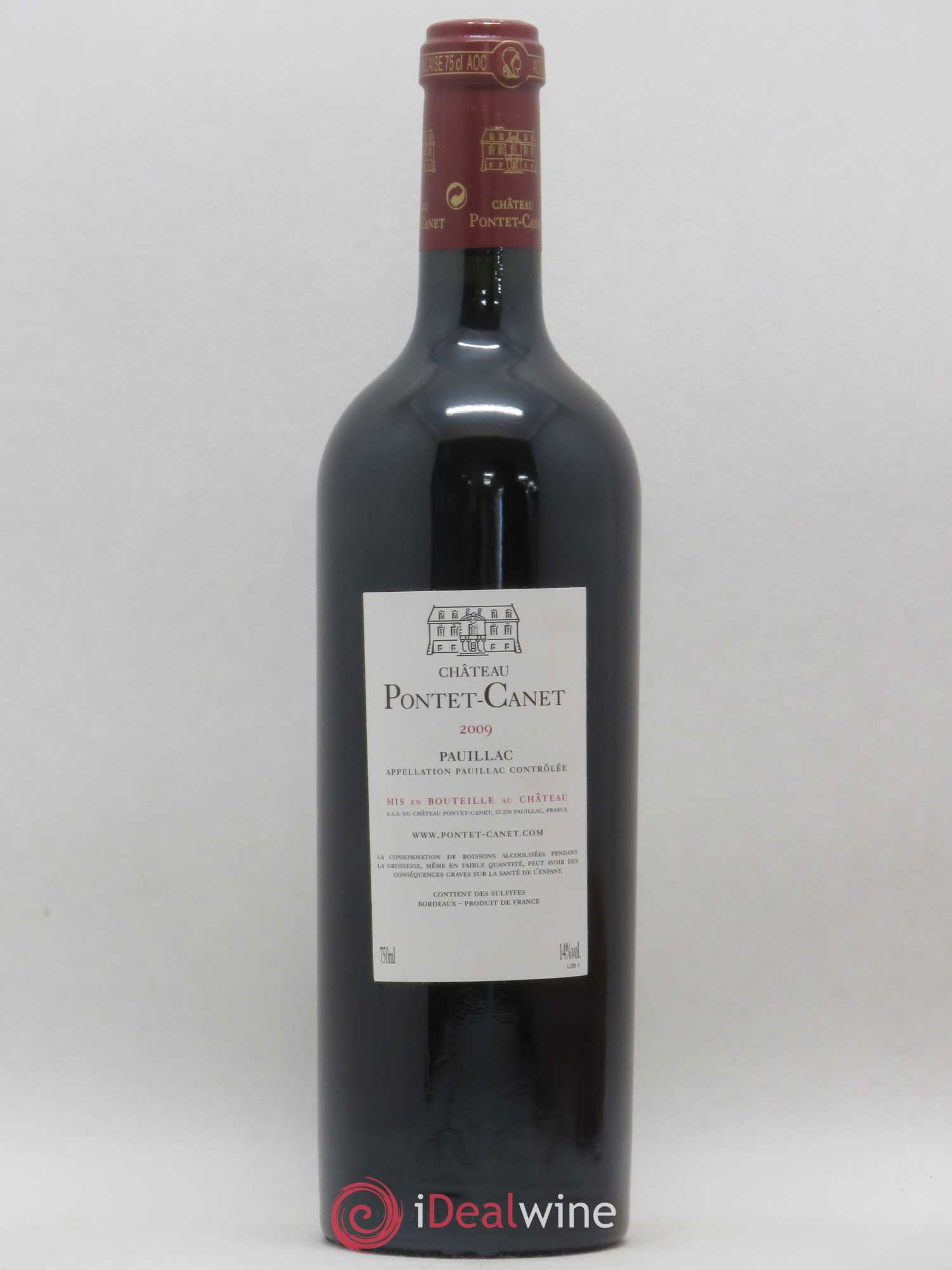Château Pontet Canet 5ème Grand Cru Classé 2009 - Lot de 1 bouteille - 1