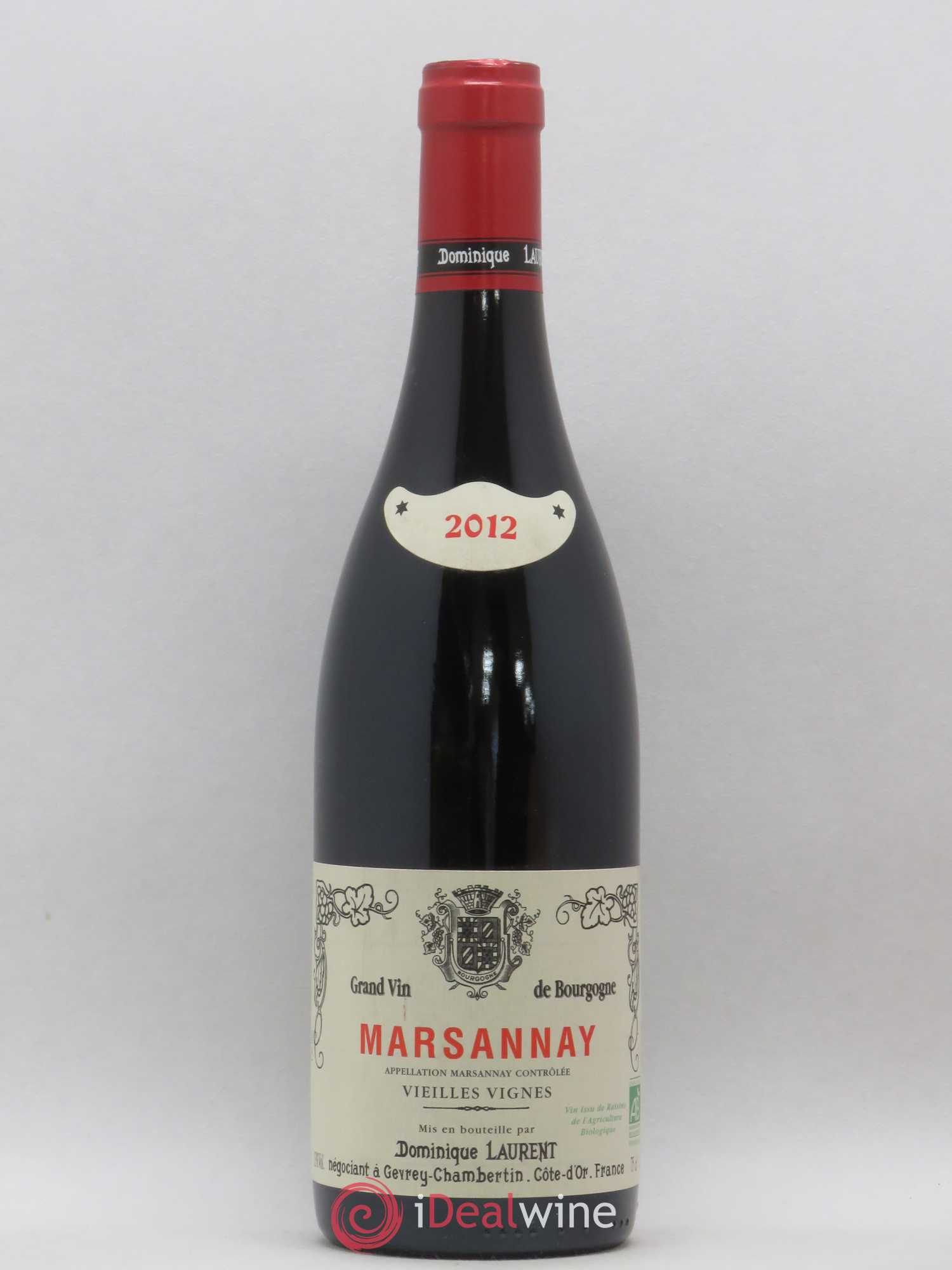 Marsannay Vieilles Vignes Bio Dominique Laurent 2012 - Lot de 1 bouteille - 0