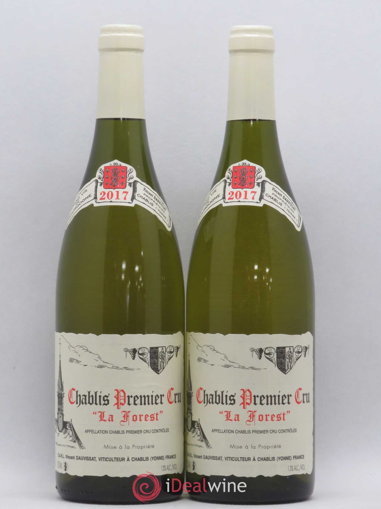 Chablis 1er Cru La Forest Vincent Dauvissat (Domaine) 2017 - Lot de 2 bouteilles - 0