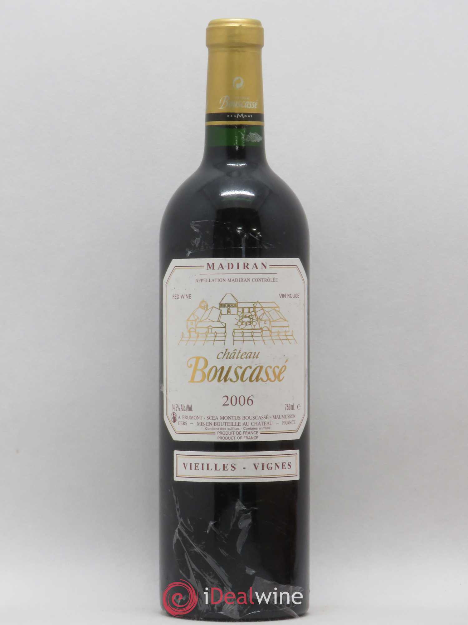 Madiran Vieilles Vignes Château Bouscassé - Alain Brumont 2006 - Lot de 1 bouteille - 0