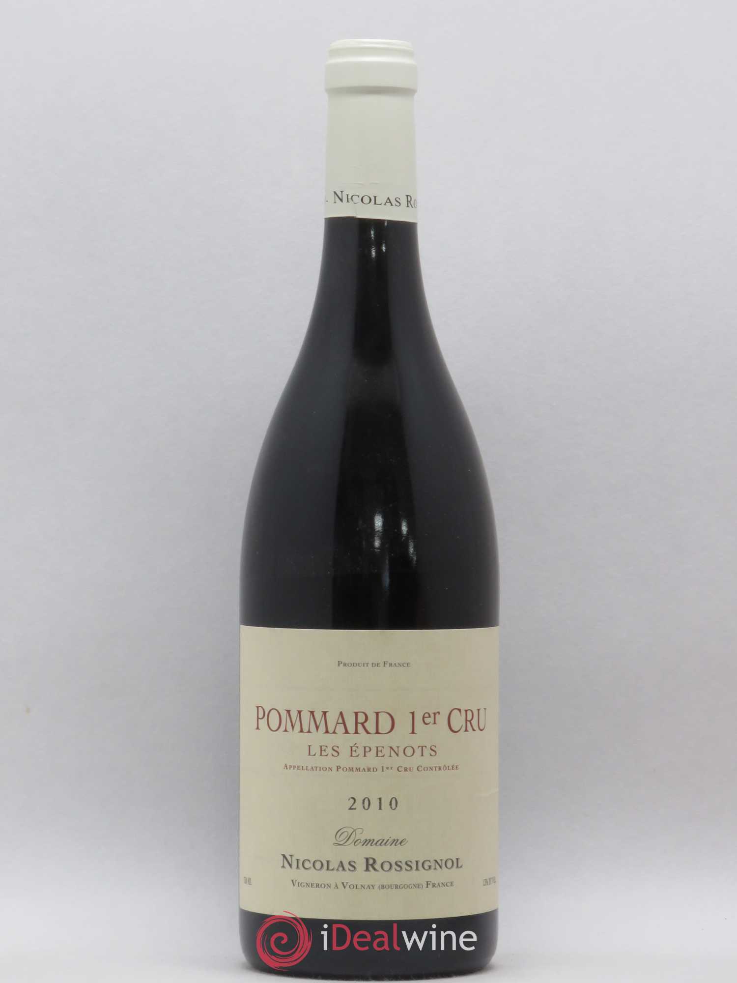 Pommard 1er Cru Epenots Nicolas Rossignol 2010 - Lot de 1 bouteille - 0