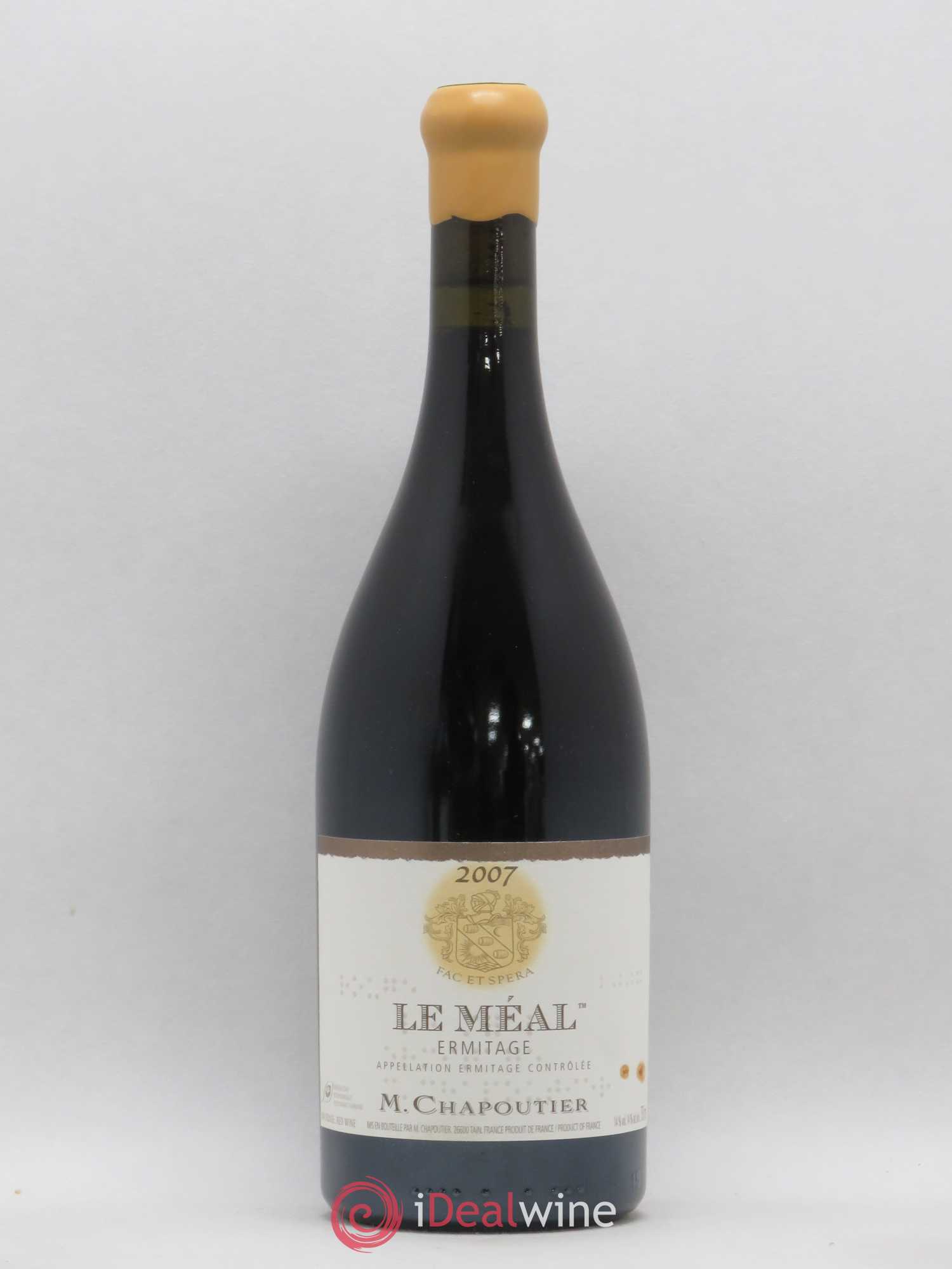 Hermitage Ermitage Le Méal Chapoutier 2007 - Lot de 1 bouteille - 0