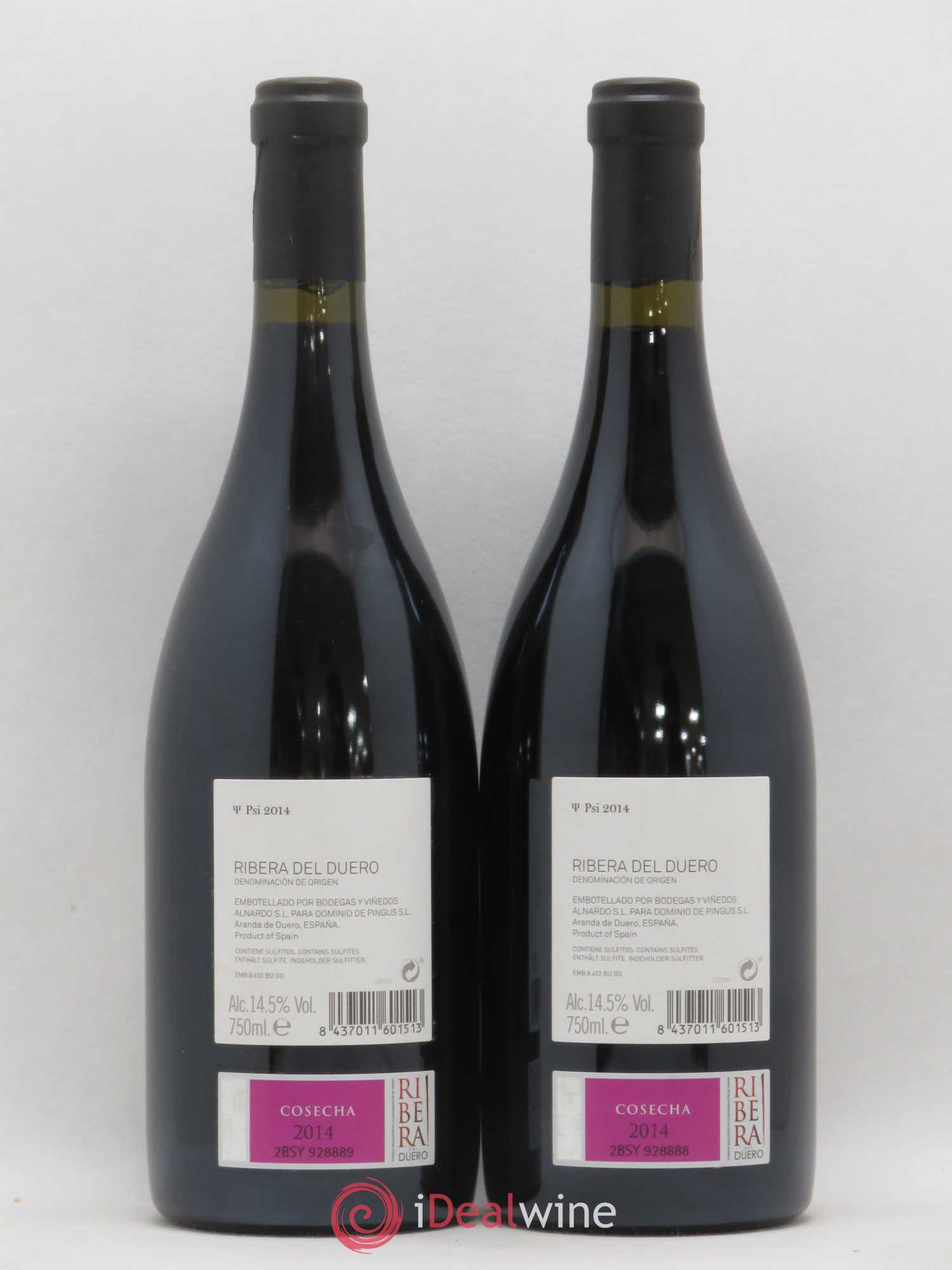Ribera Del Duero DO PSI Dominio de Pingus - Peter Sisseck 2014 - Lot de 2 bouteilles - 1