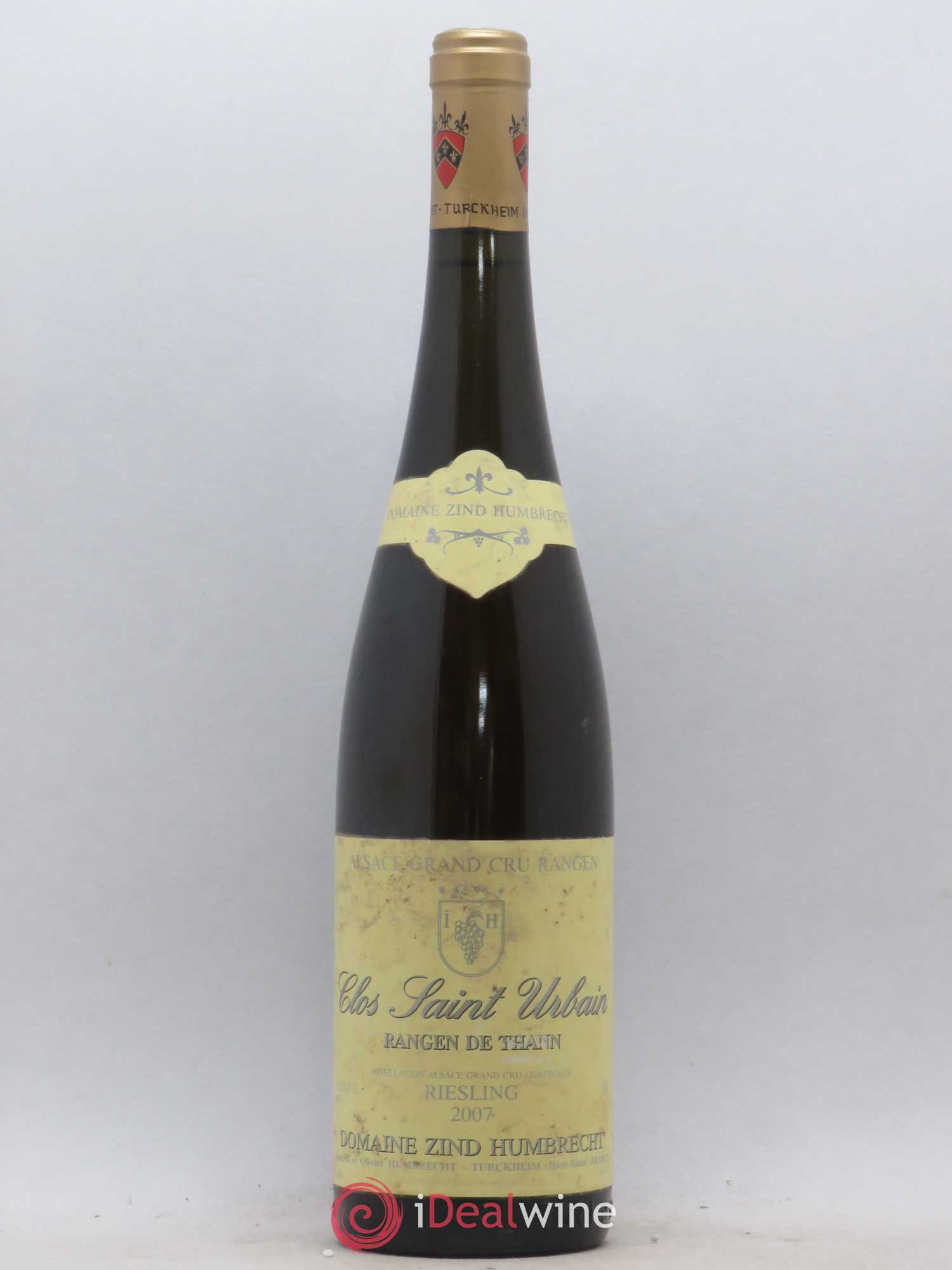 Alsace Riesling Grand Cru Rangen de Thann Clos Saint Urbain Zind-Humbrecht (Domaine) 2007 - Lot de 1 bouteille - 0