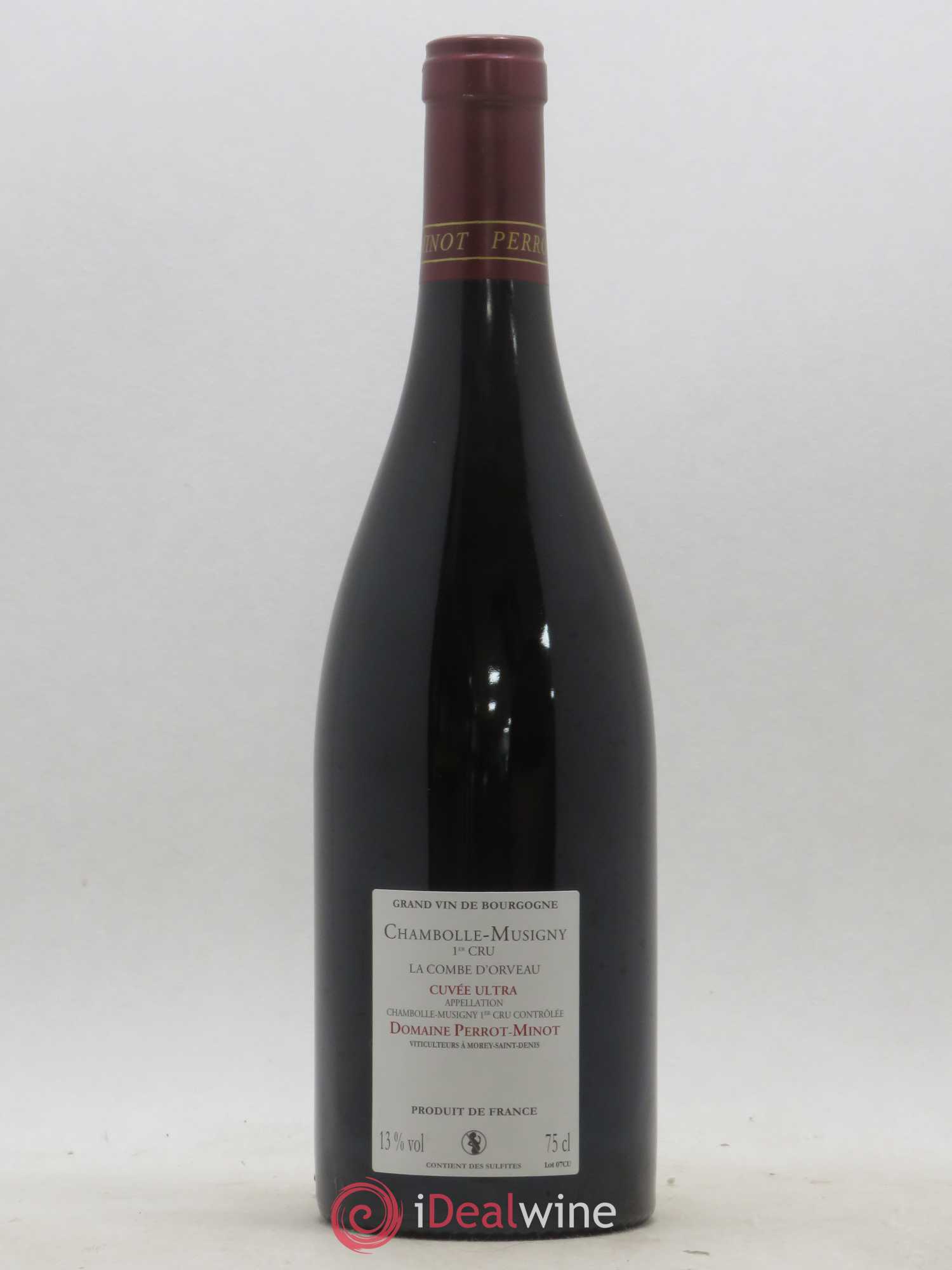 Chambolle-Musigny 1er Cru La Combe d'Orveau Vieilles Vignes Perrot-Minot Cuvée ultra 2013 - Lot de 1 bouteille - 1