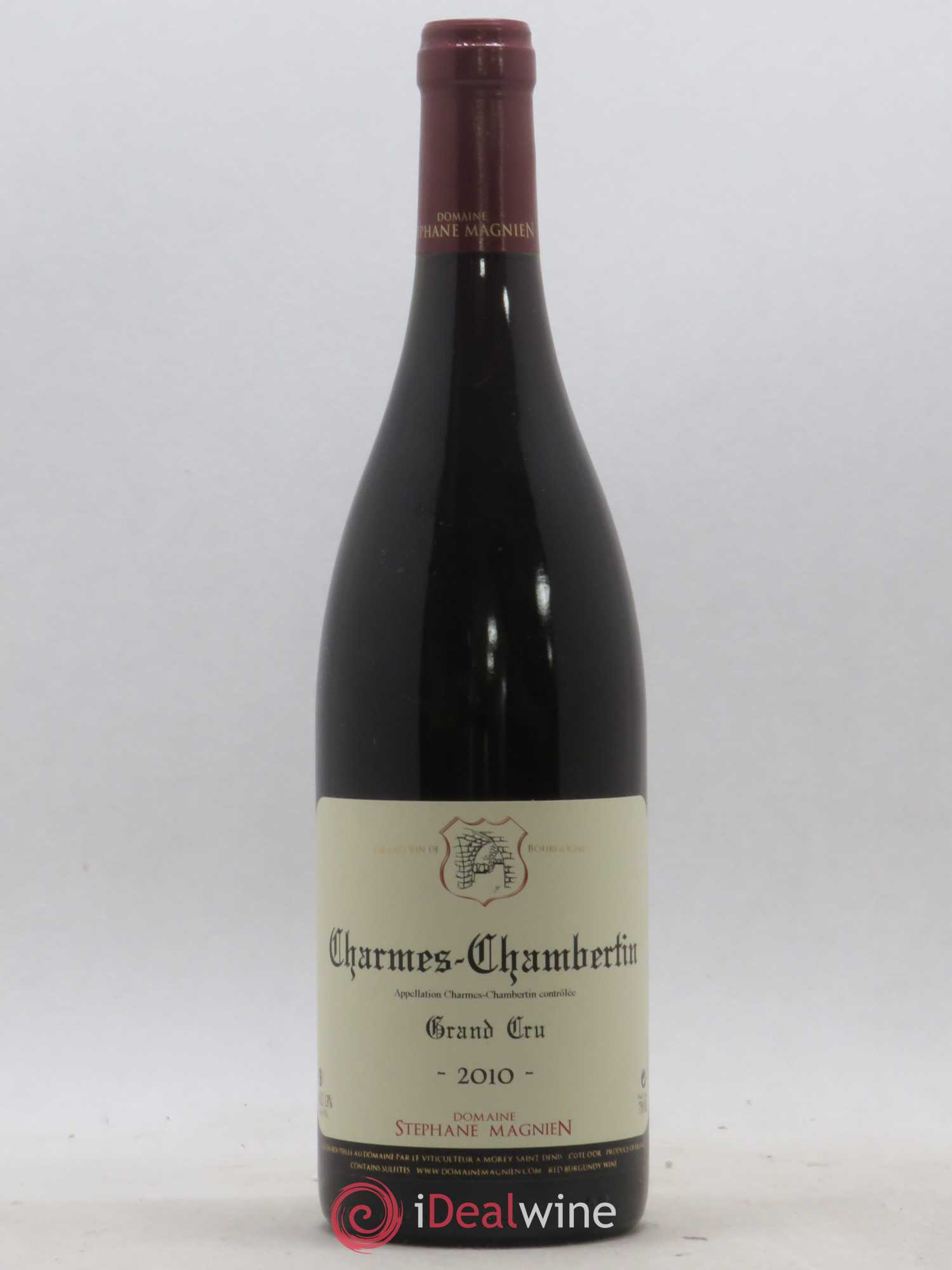Charmes-Chambertin Grand Cru Stéphane Magnien (Domaine) 2010 - Lot de 1 bouteille - 0