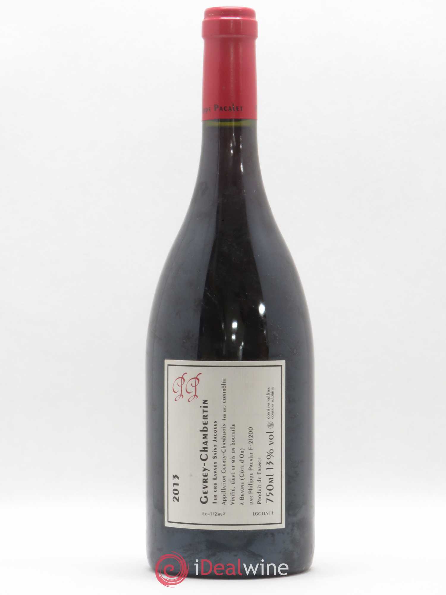 Gevrey-Chambertin 1er Cru Lavaux Saint-Jacques Philippe Pacalet 2013 - Lot de 1 bouteille - 1