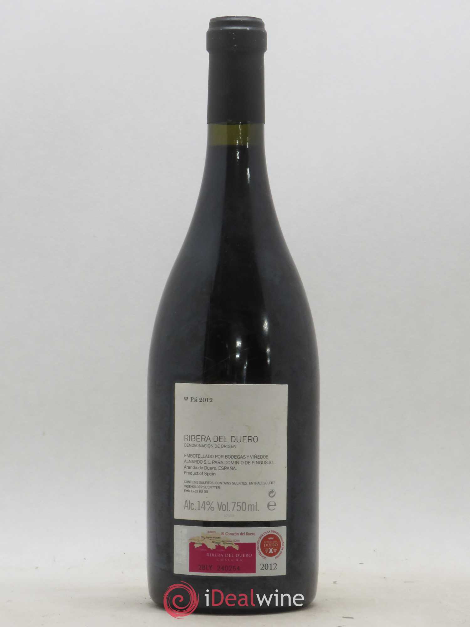 Ribera Del Duero Pingus Dominio de Pingus - Peter Sisseck Psi 2012 - Lot of 1 bottle - 1