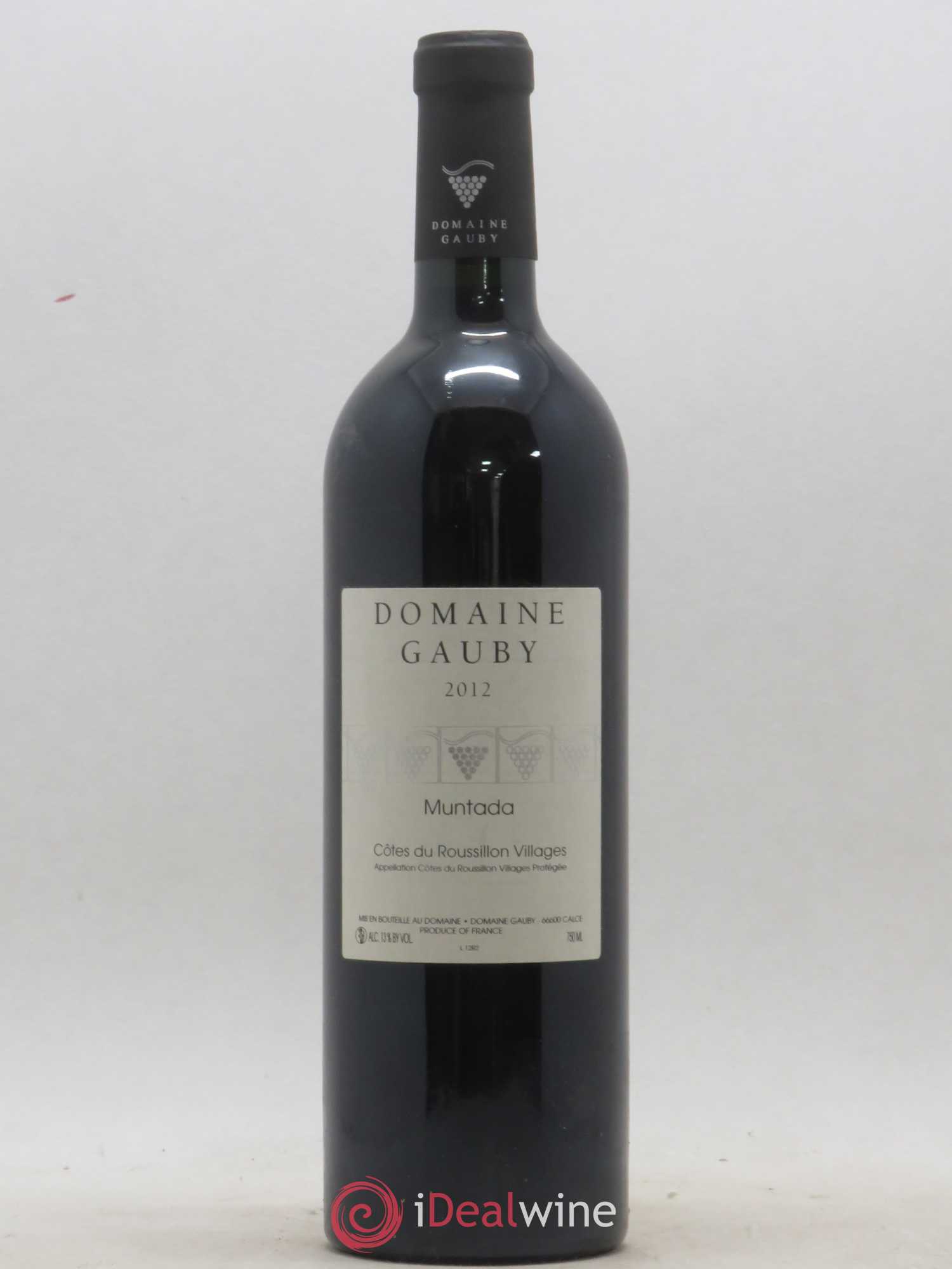 Côtes Catalanes (anciennement Côtes du Roussillon Villages) La Muntada Gauby (Domaine) 2012 - Lot de 1 bouteille - 0