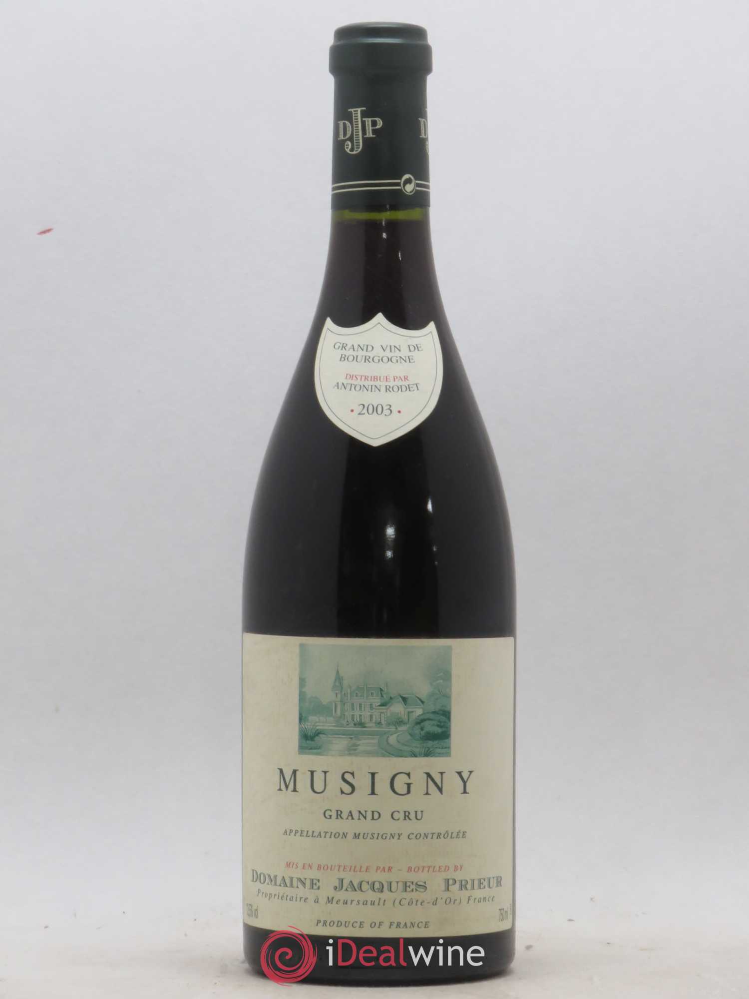 Musigny Grand Cru Jacques Prieur (Domaine) 2003 - Lot de 1 bouteille - 0